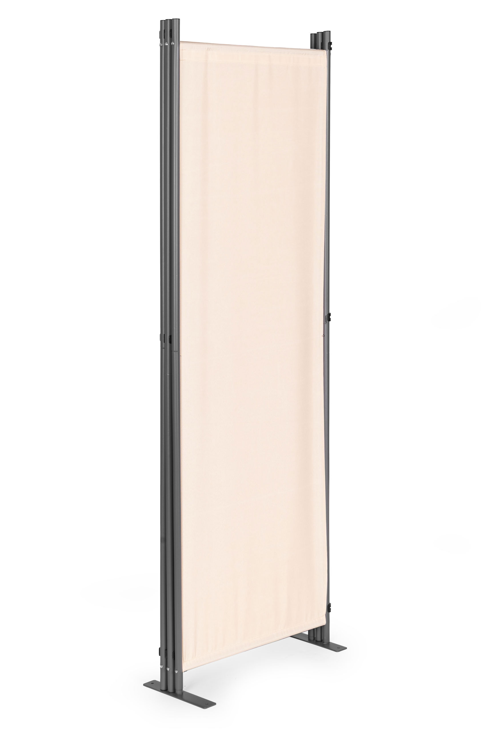Sulankstoma 3 dalių sodo pertvara 167x164 cm, smėlio spalvos