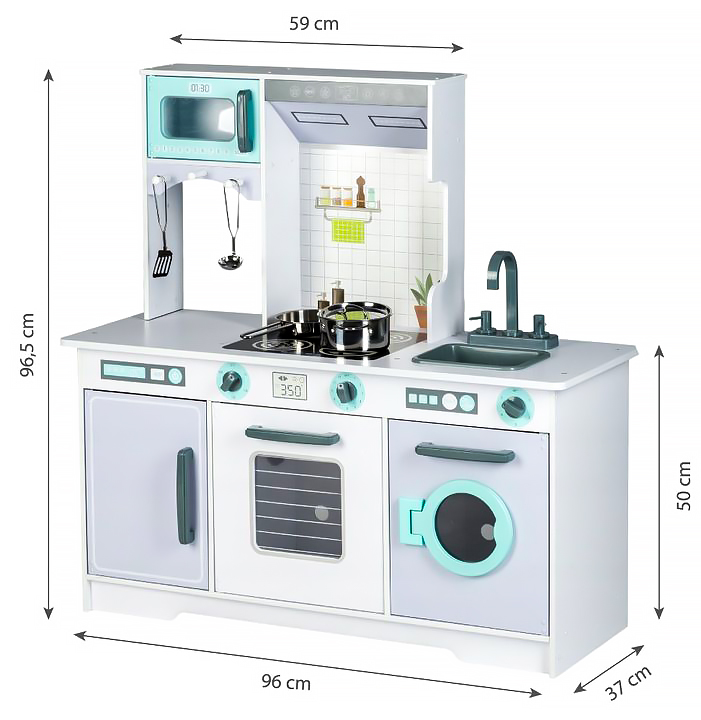 ECOTOYS Medinė virtuvėlė
