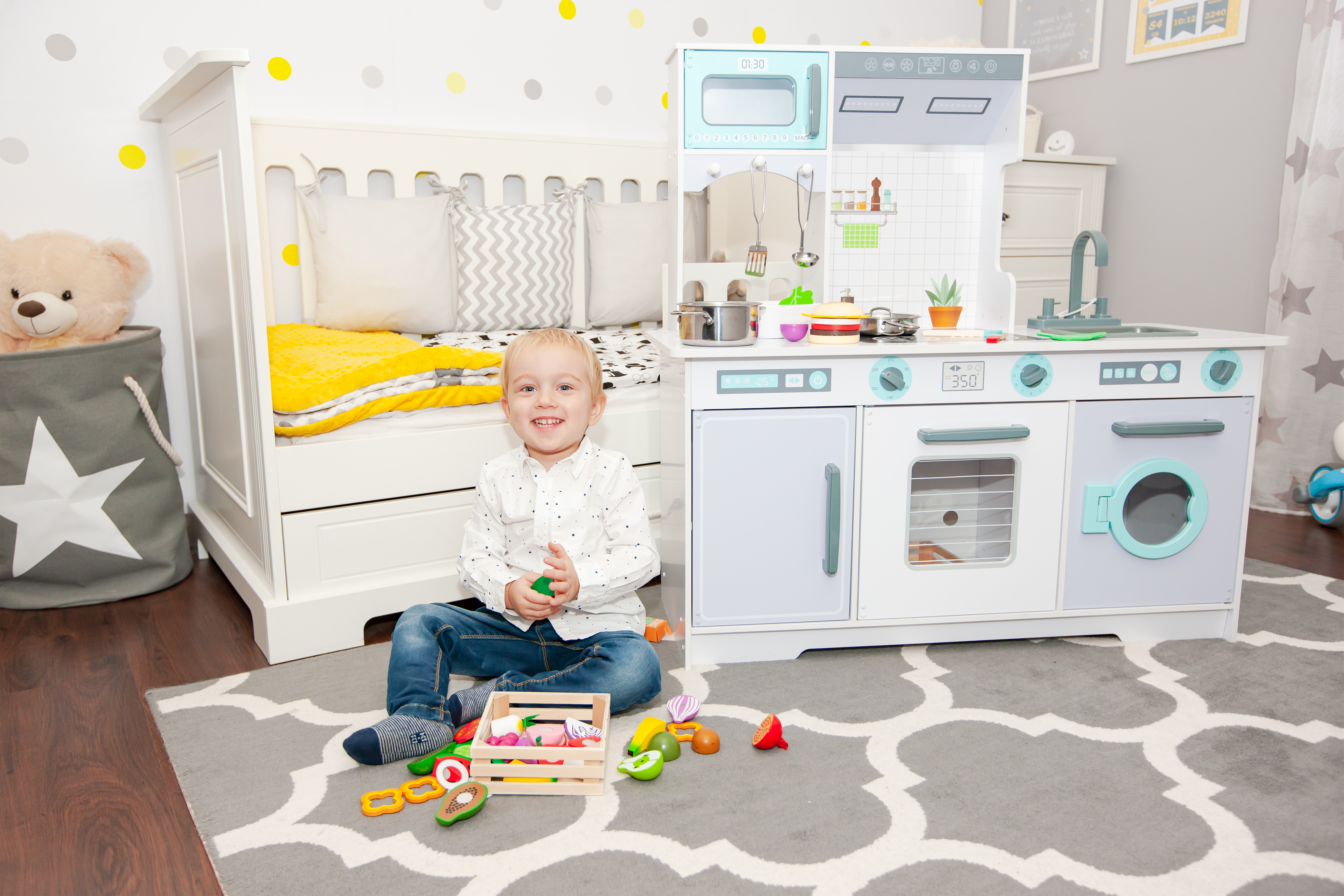 ECOTOYS Medinė virtuvėlė