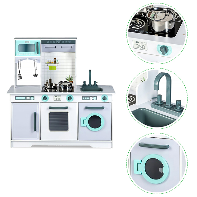 ECOTOYS Medinė virtuvėlė