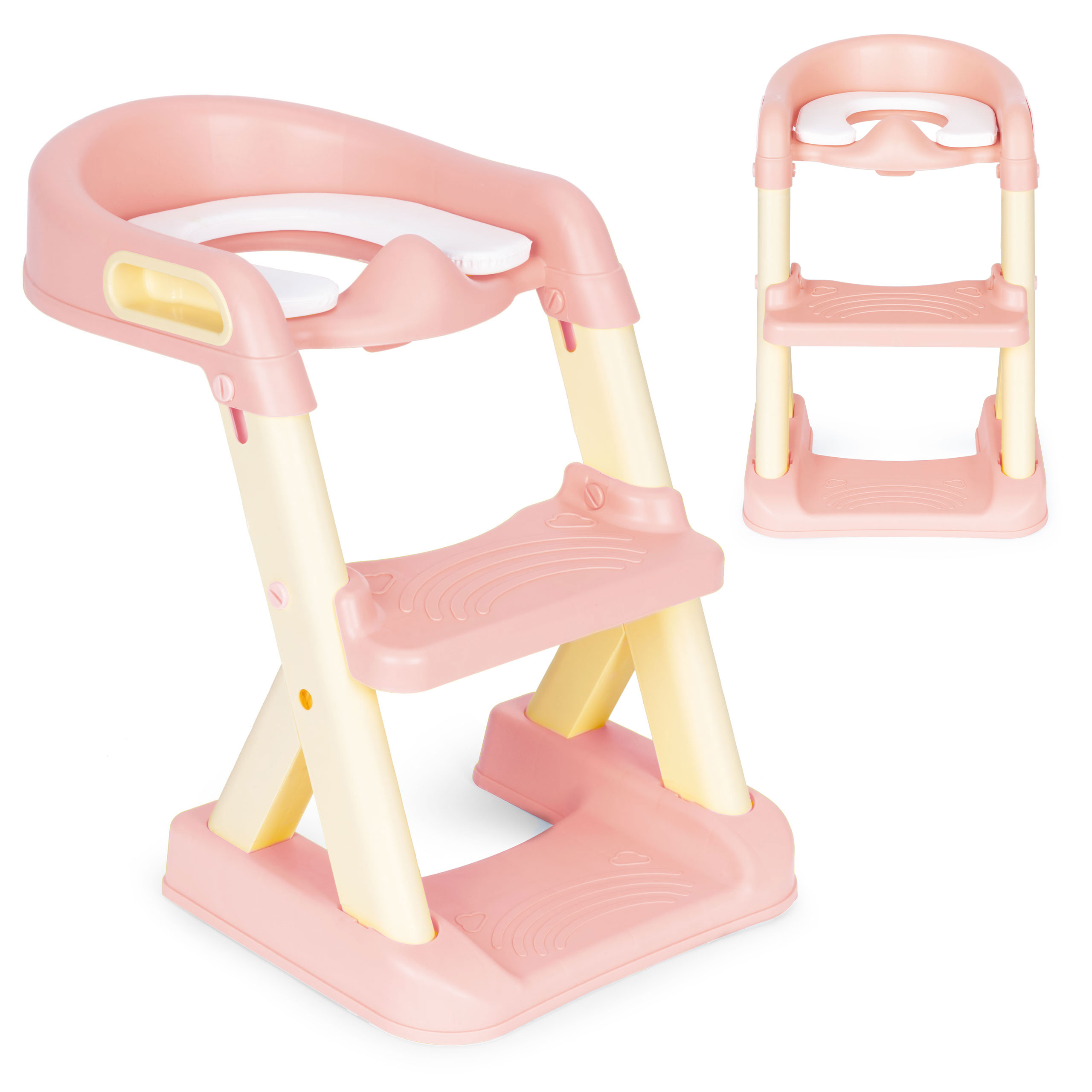 Vaikiška tualeto dangtis su laipteliais ECOTOYS