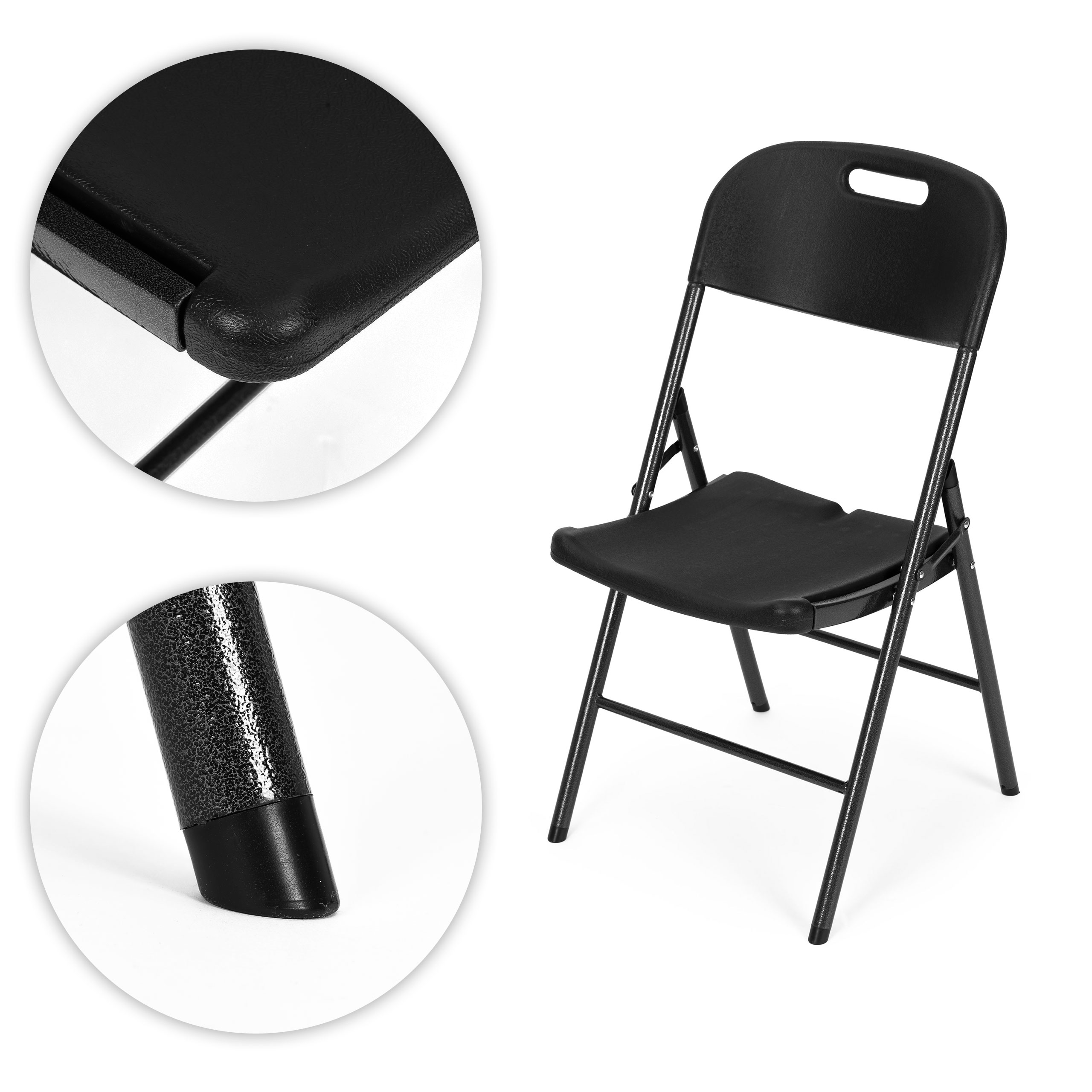 2 SULANKSTOMŲ KĖDŽIŲ RINKINYS black, ModernHome