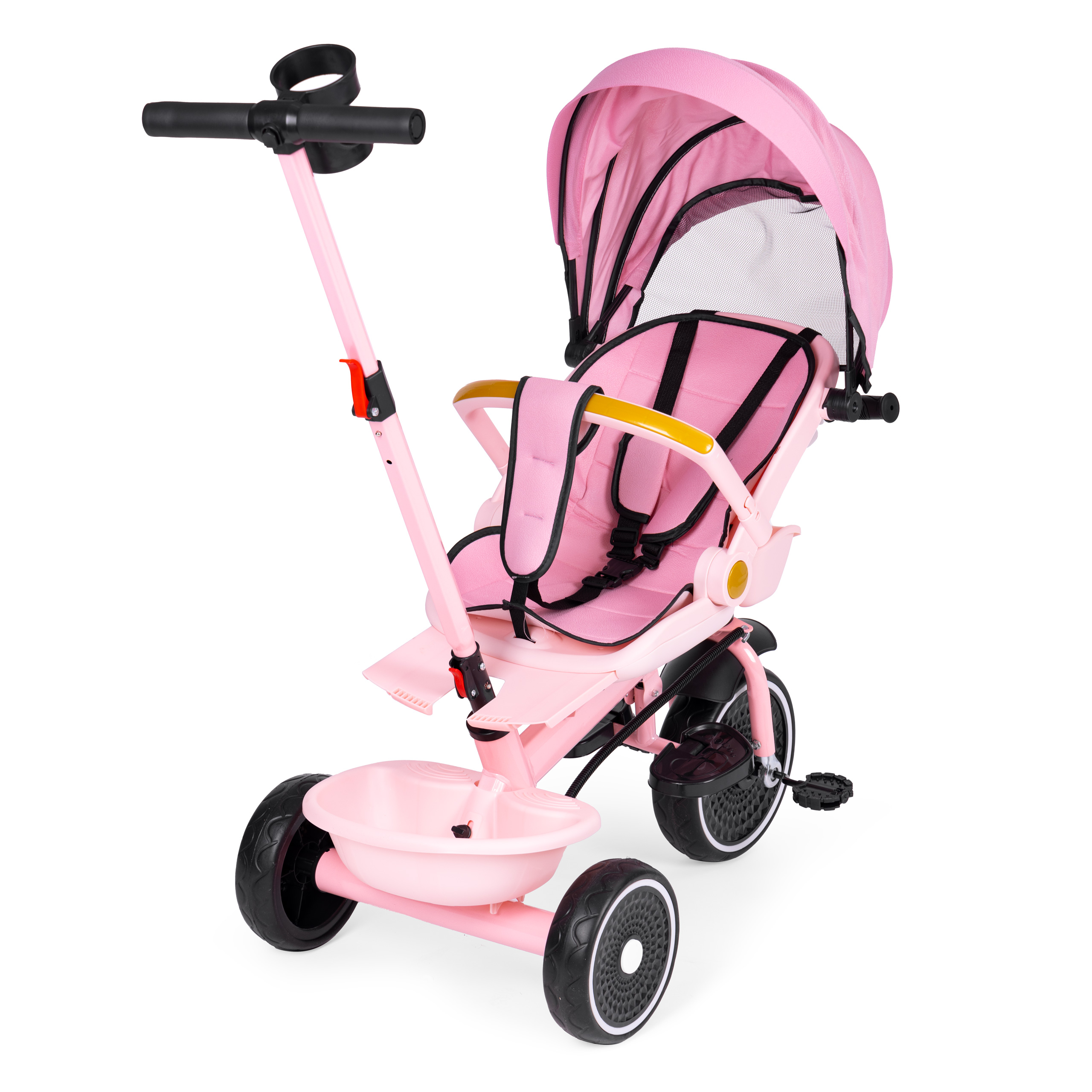 2-in-1 triratukas, rožinis, ecotoys