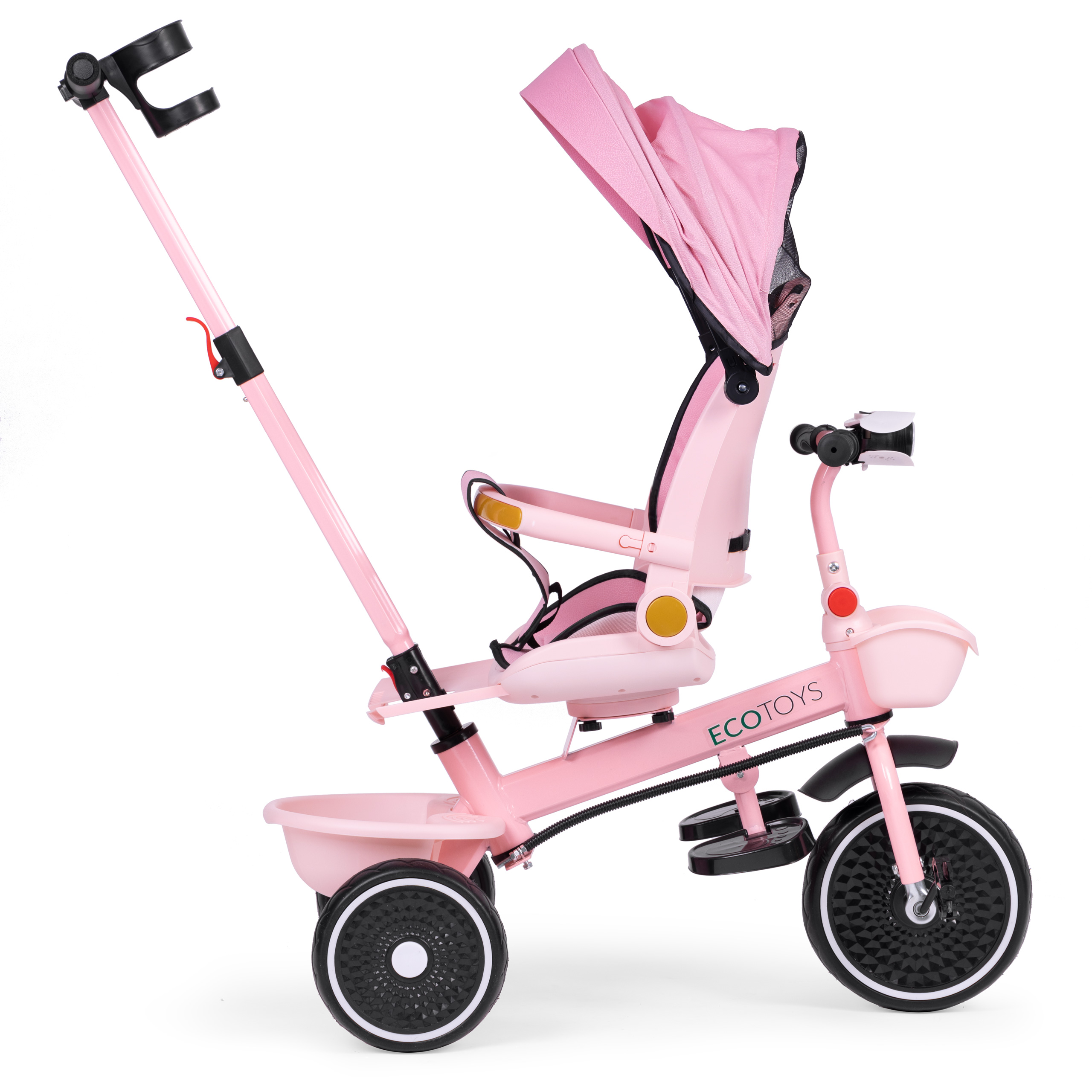 2-in-1 triratukas, rožinis, ecotoys