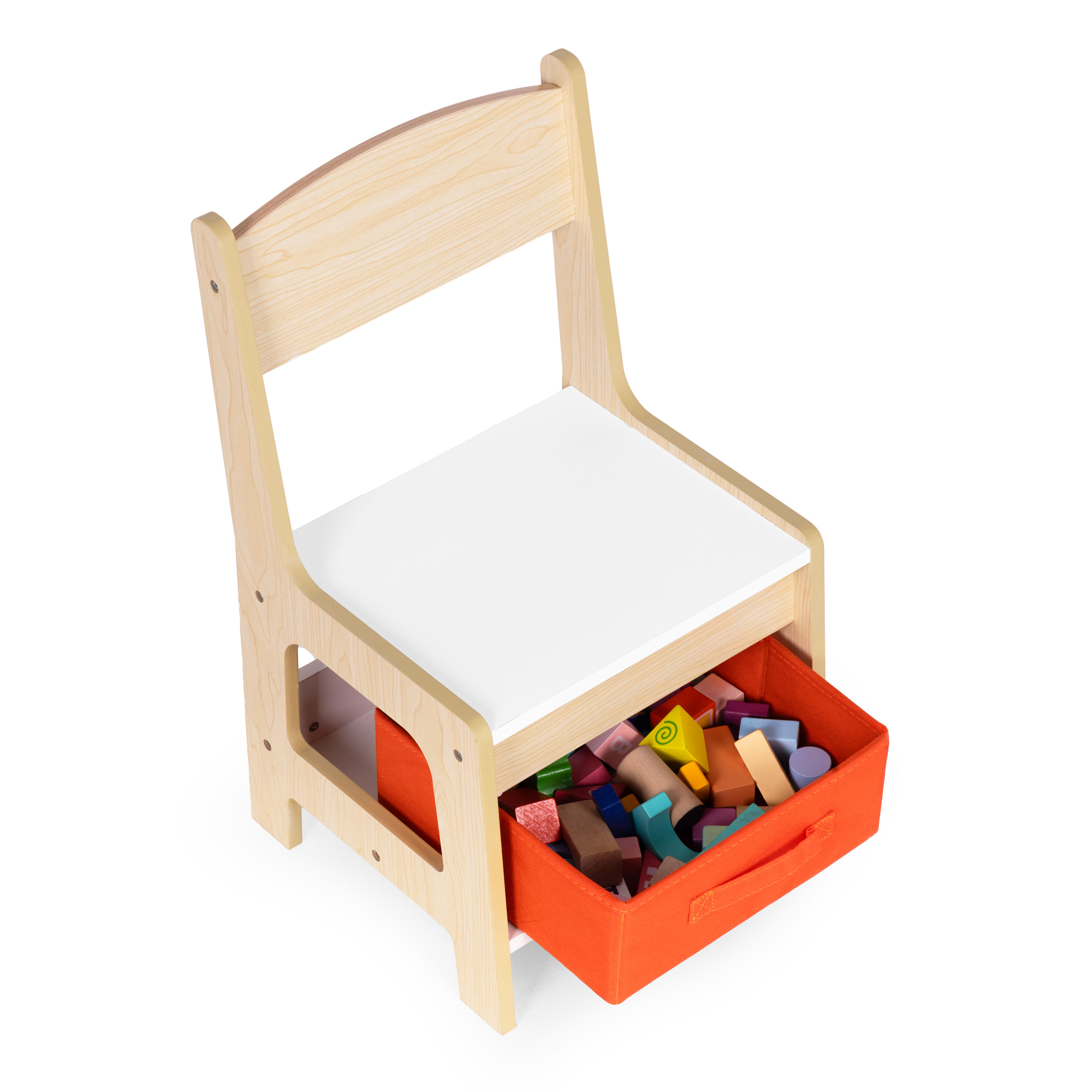 Vaikiškų baldų komplektas: stalas + 2 kėdės, ecotoys kreidinė lenta