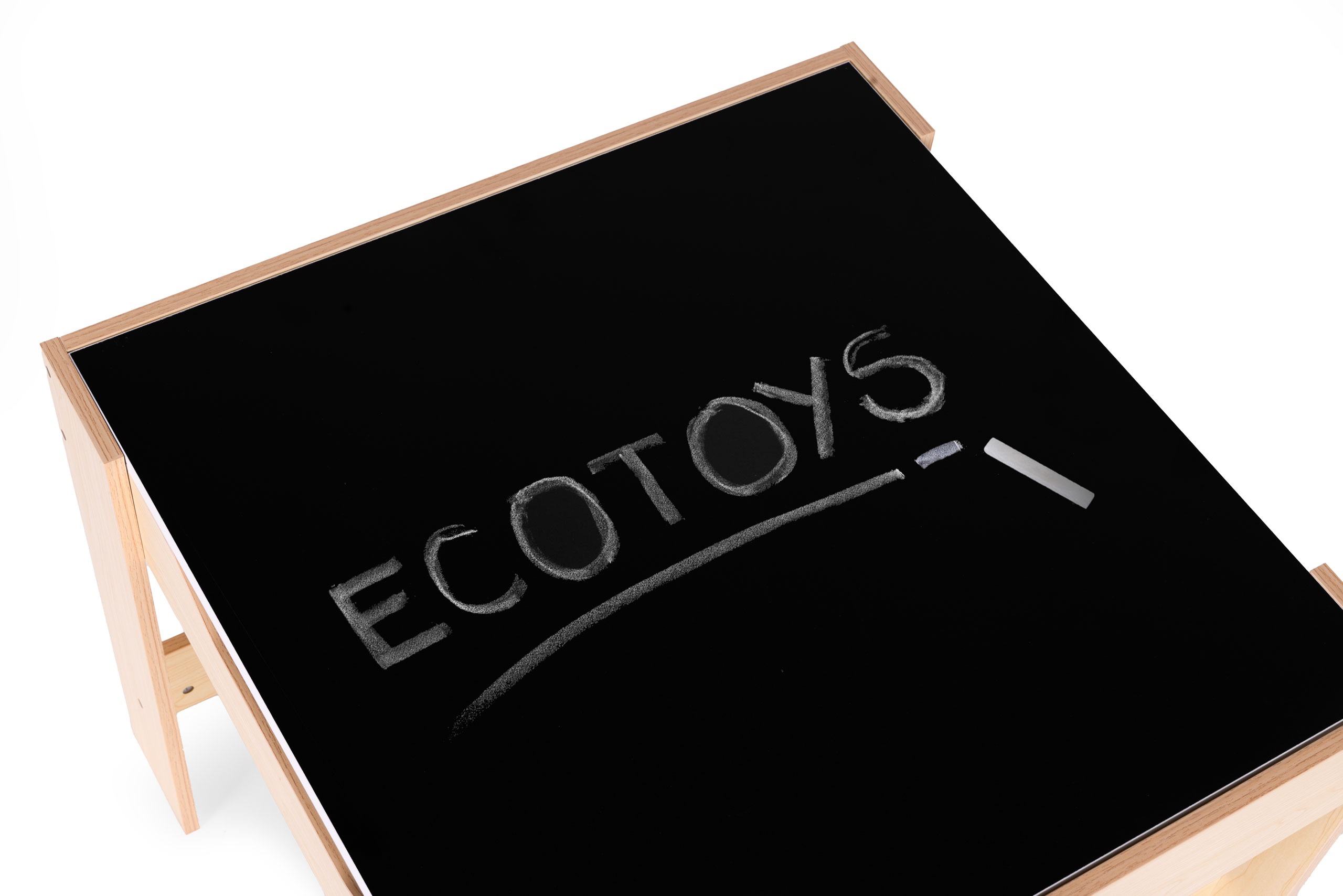 Vaikiškų baldų komplektas: stalas + 2 kėdės, ecotoys kreidinė lenta
