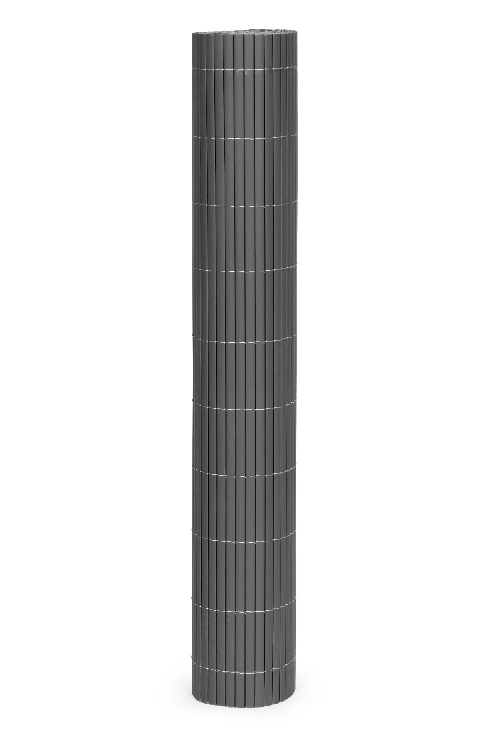 Dvipusė bambukinė danga 100x500 cm balkonui, terasai ir tvorai antracito spalvos