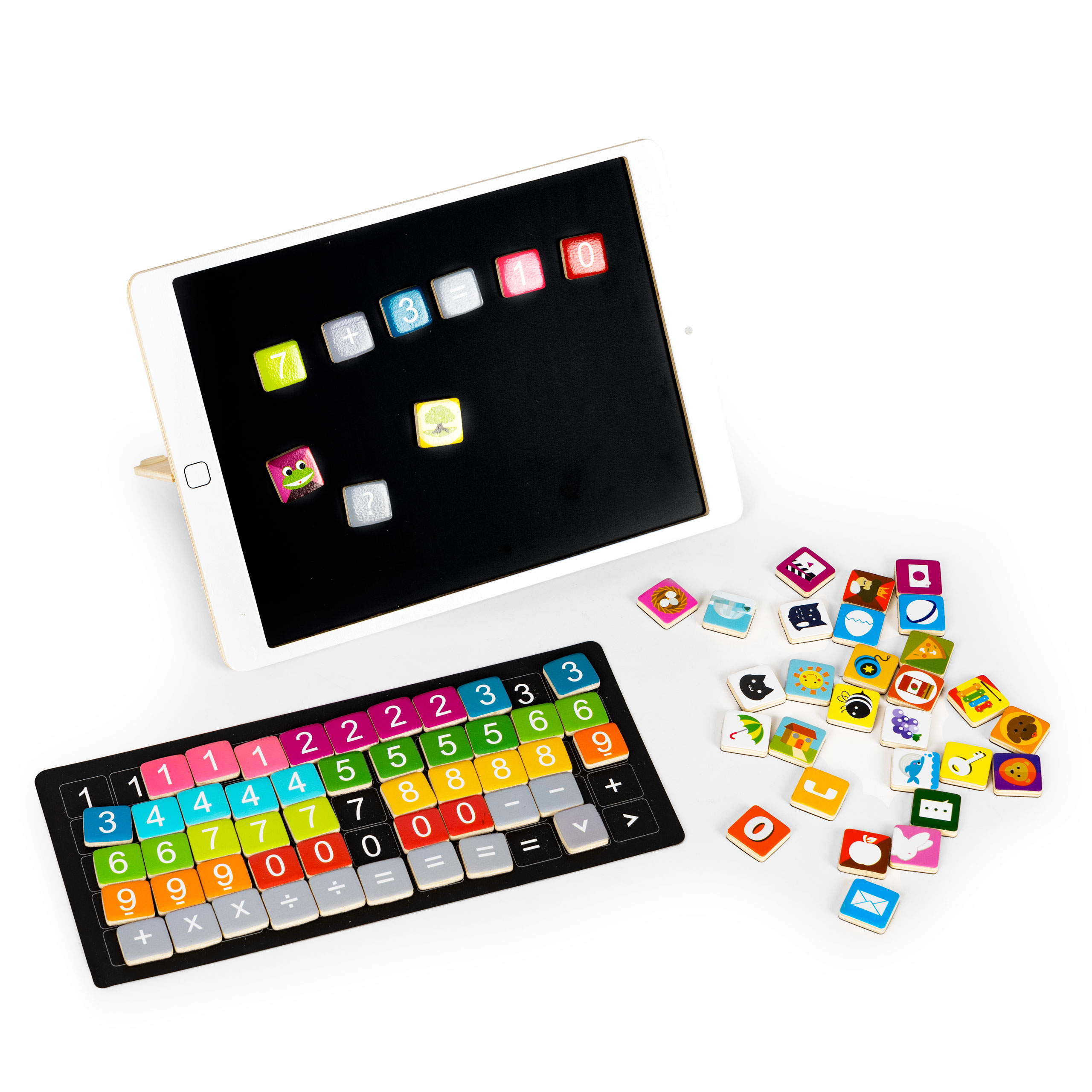Medinė edukacinė planšetė, magnetinė lenta eco toys g090