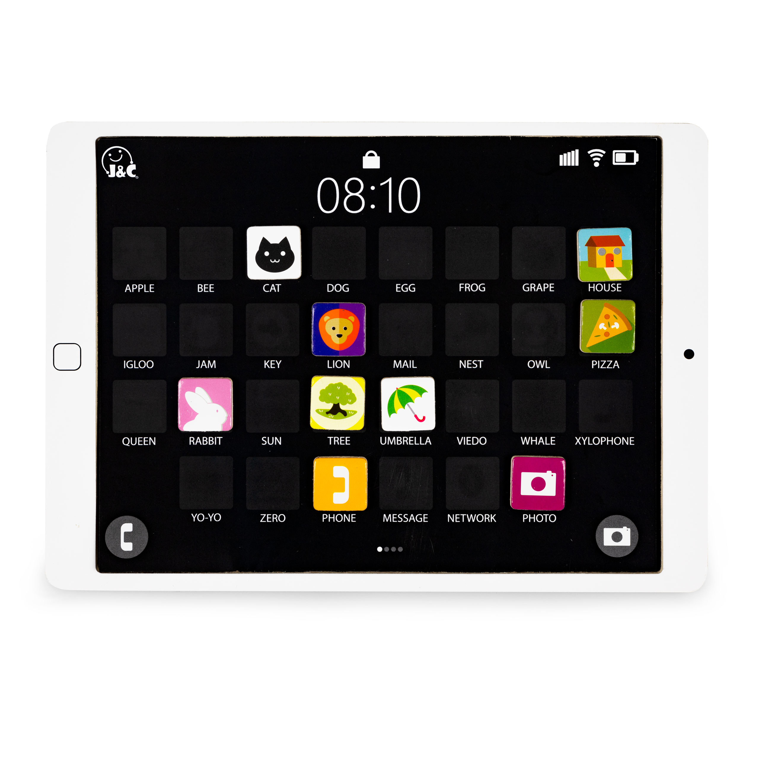 Medinė edukacinė planšetė, magnetinė lenta eco toys g090