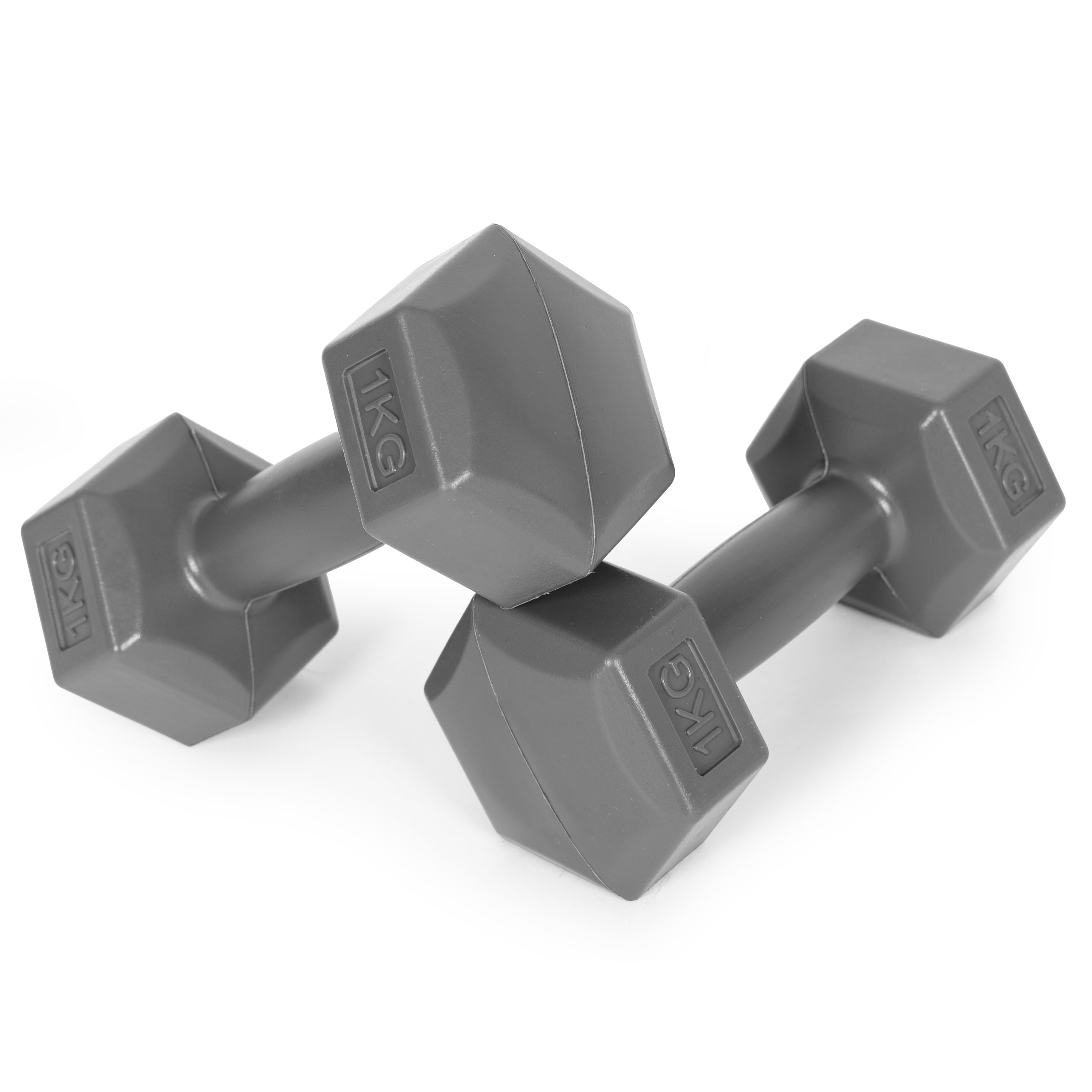 Šešiakampiai hantelia 2x1 kg  modernhome