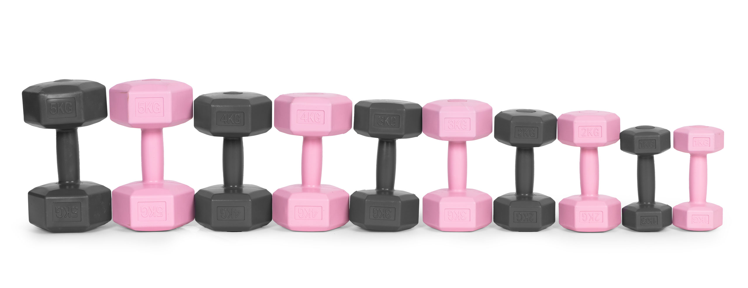 Šešiakampiai hantelia 2x1 kg  modernhome