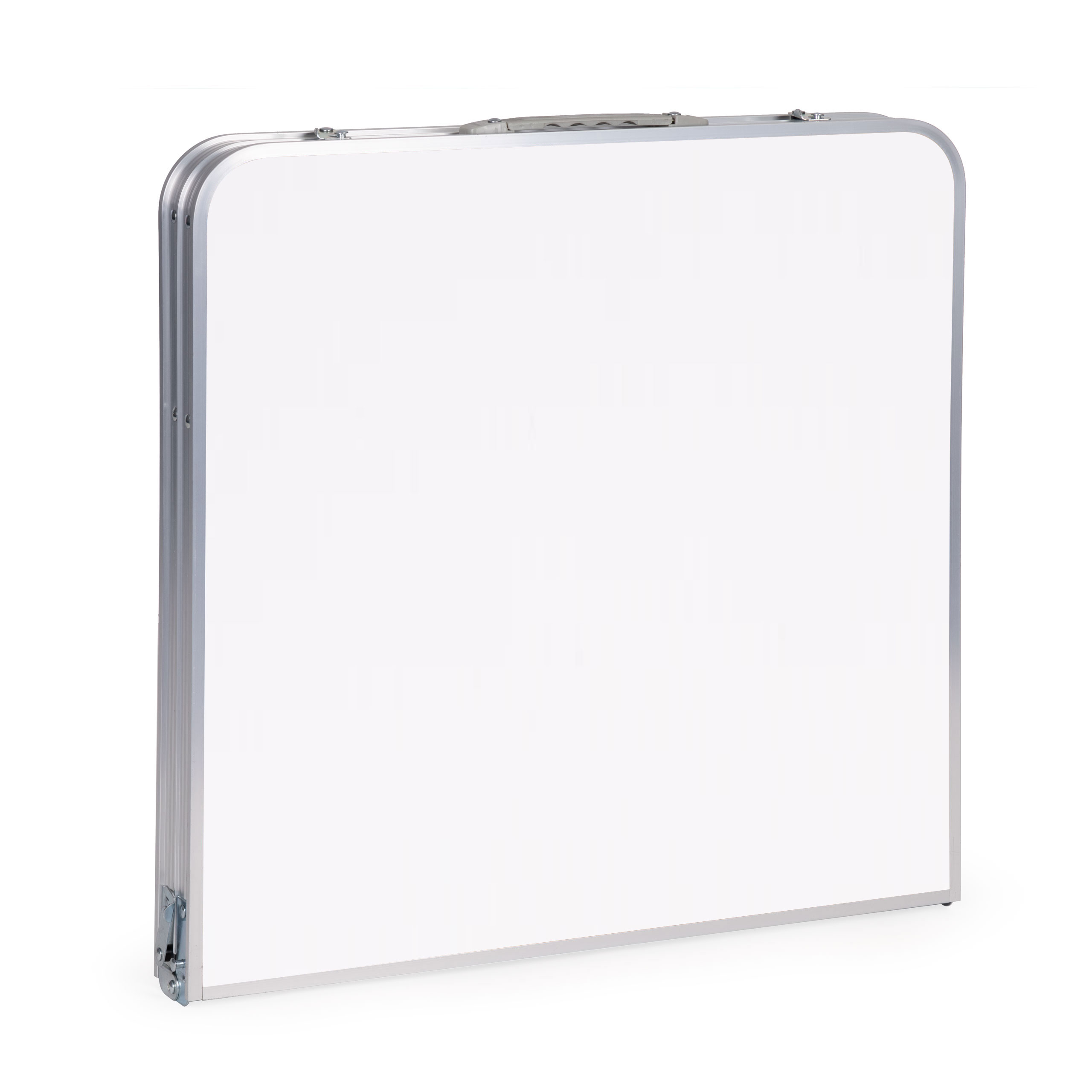 Tourist table foldable camping table white top 120 x 60 cm