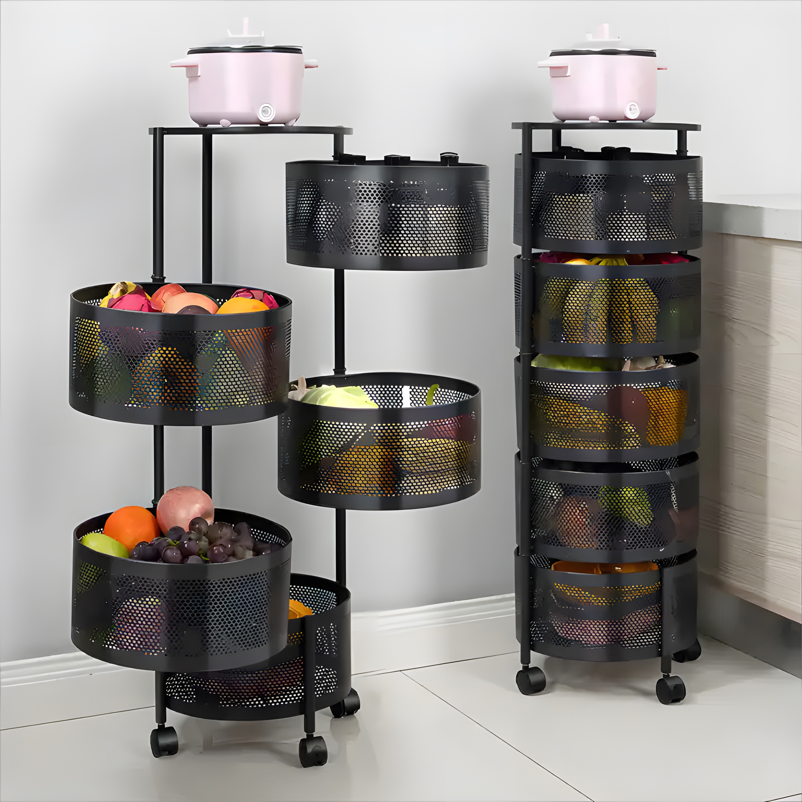 Metalinė lentyna su sukamu mechanizmu, 5 pakopos, modernhome