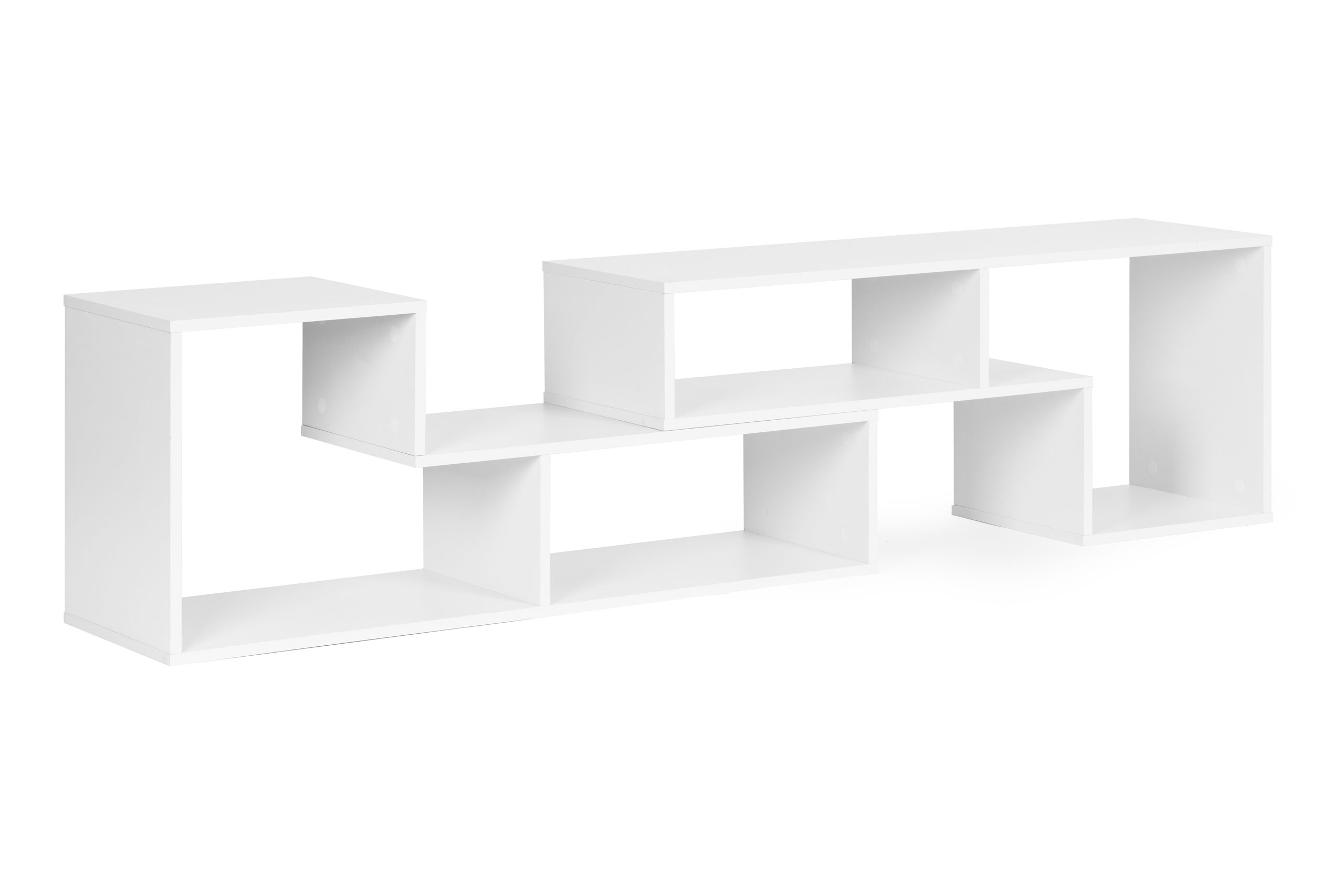 Moderni modulinė geometrinė knygų spinta, 4 lentynos, modernhome