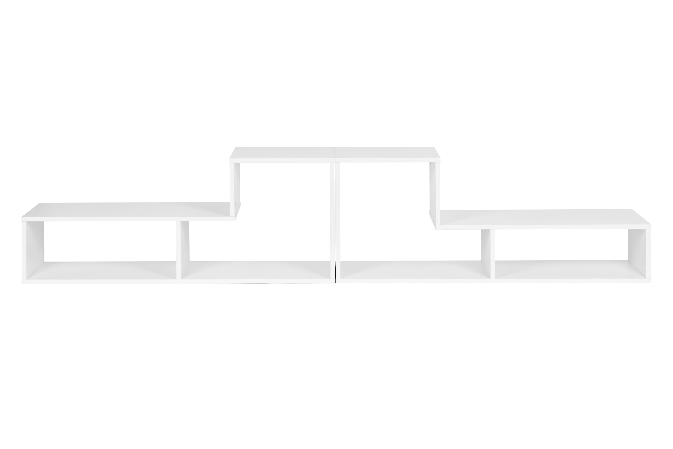 Moderni modulinė geometrinė knygų spinta, 4 lentynos, modernhome