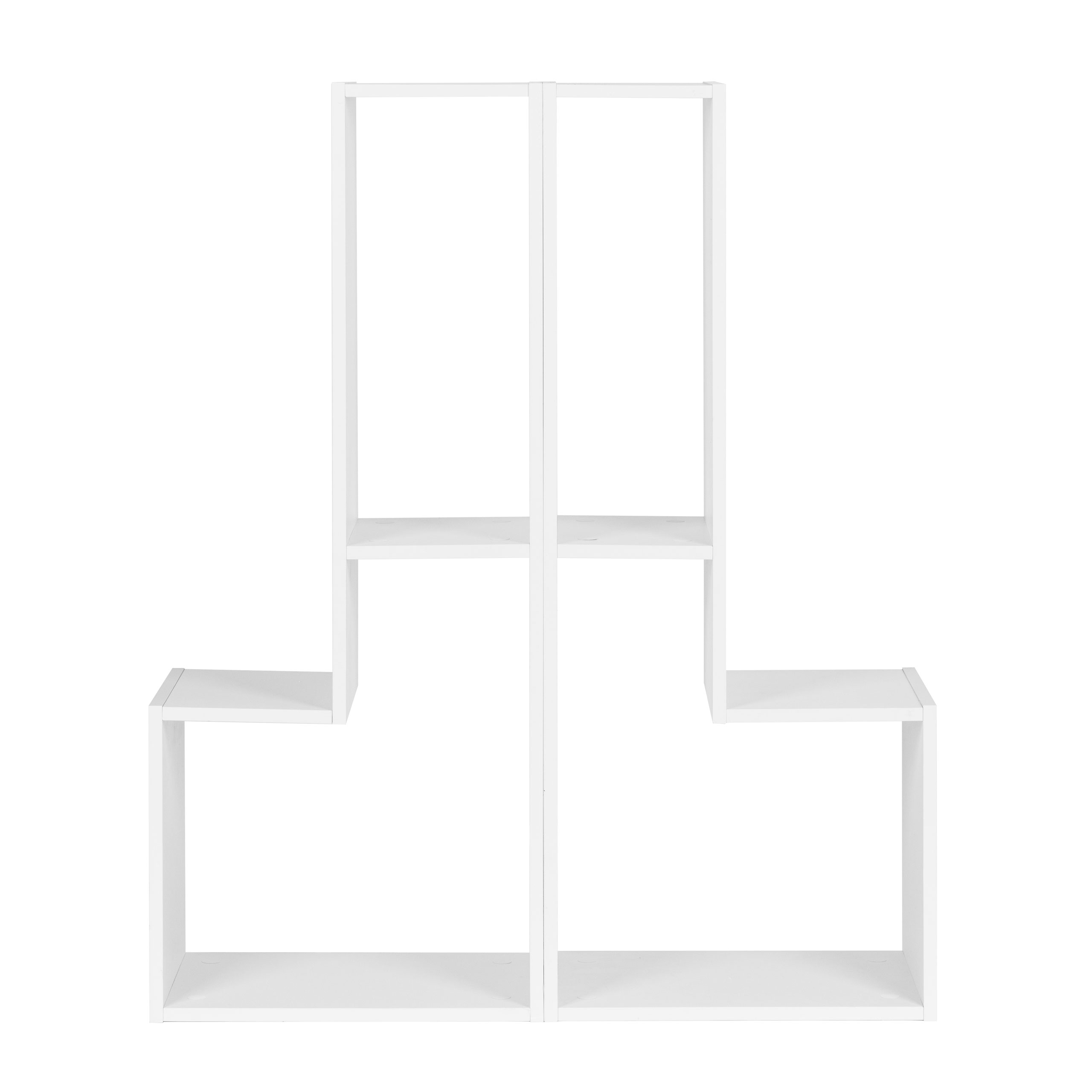 Moderni modulinė geometrinė knygų spinta, 4 lentynos, modernhome