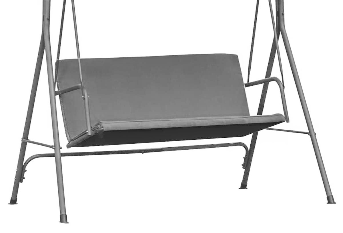 ModernHome sūpynių sėdynė, pilka, 120 cm x 93 cm