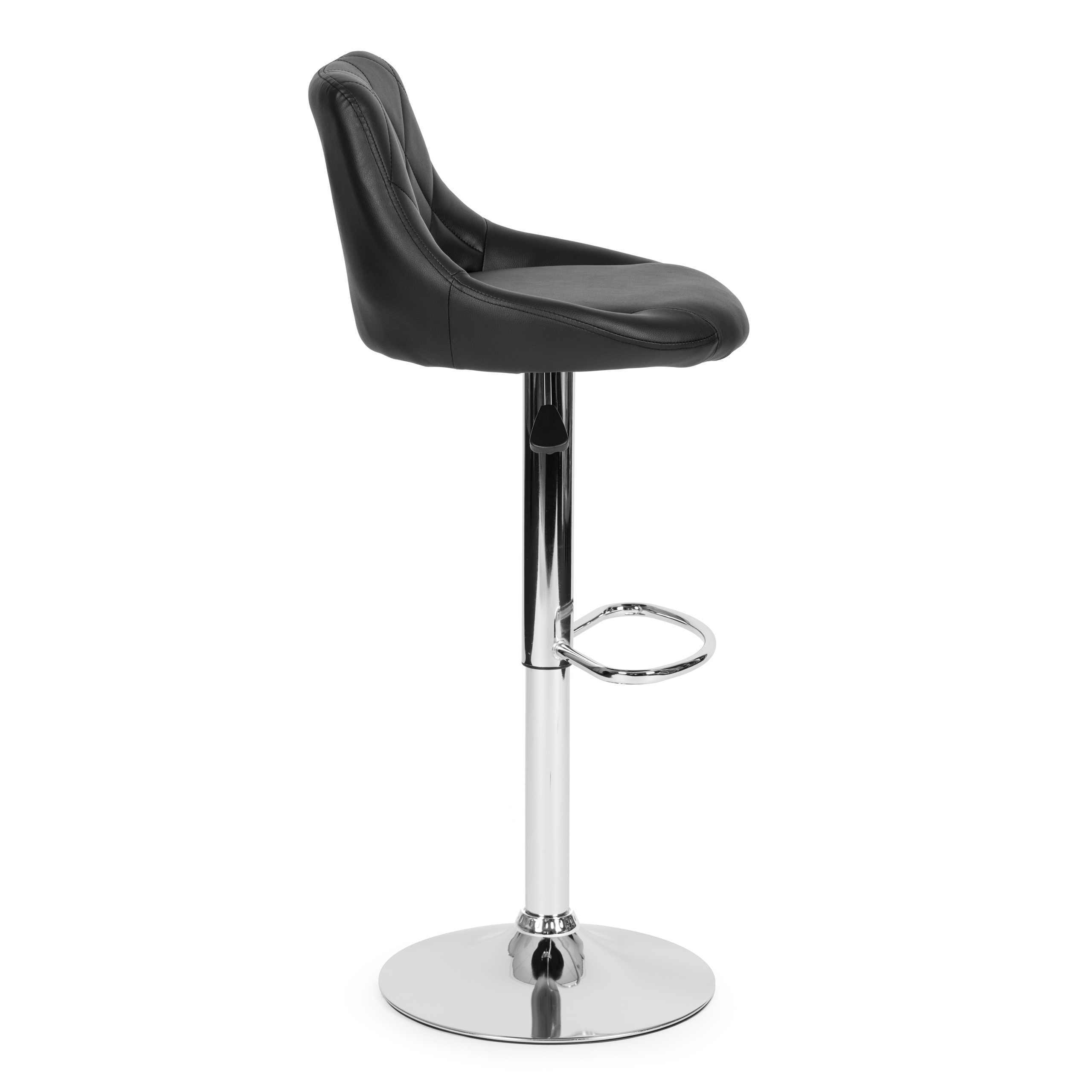 Modernhome baro kėdė pjjbs0022, juoda/chromo spalvos