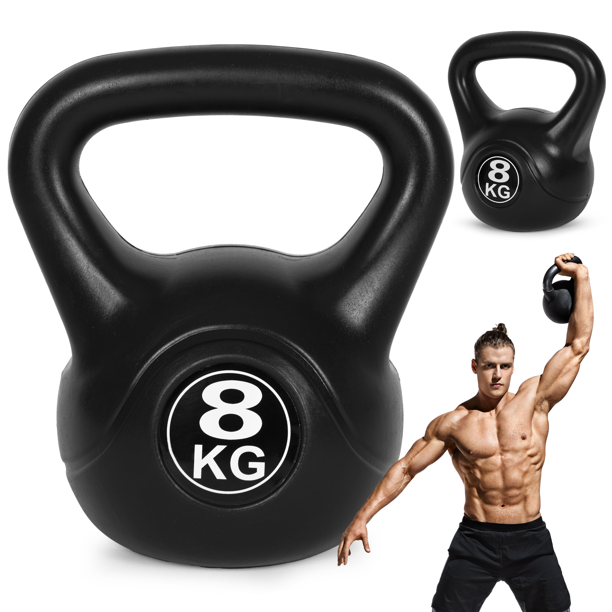 Kettlebell 8 kg, treniruoklis, hantelis, svarmuo, ModernHome
