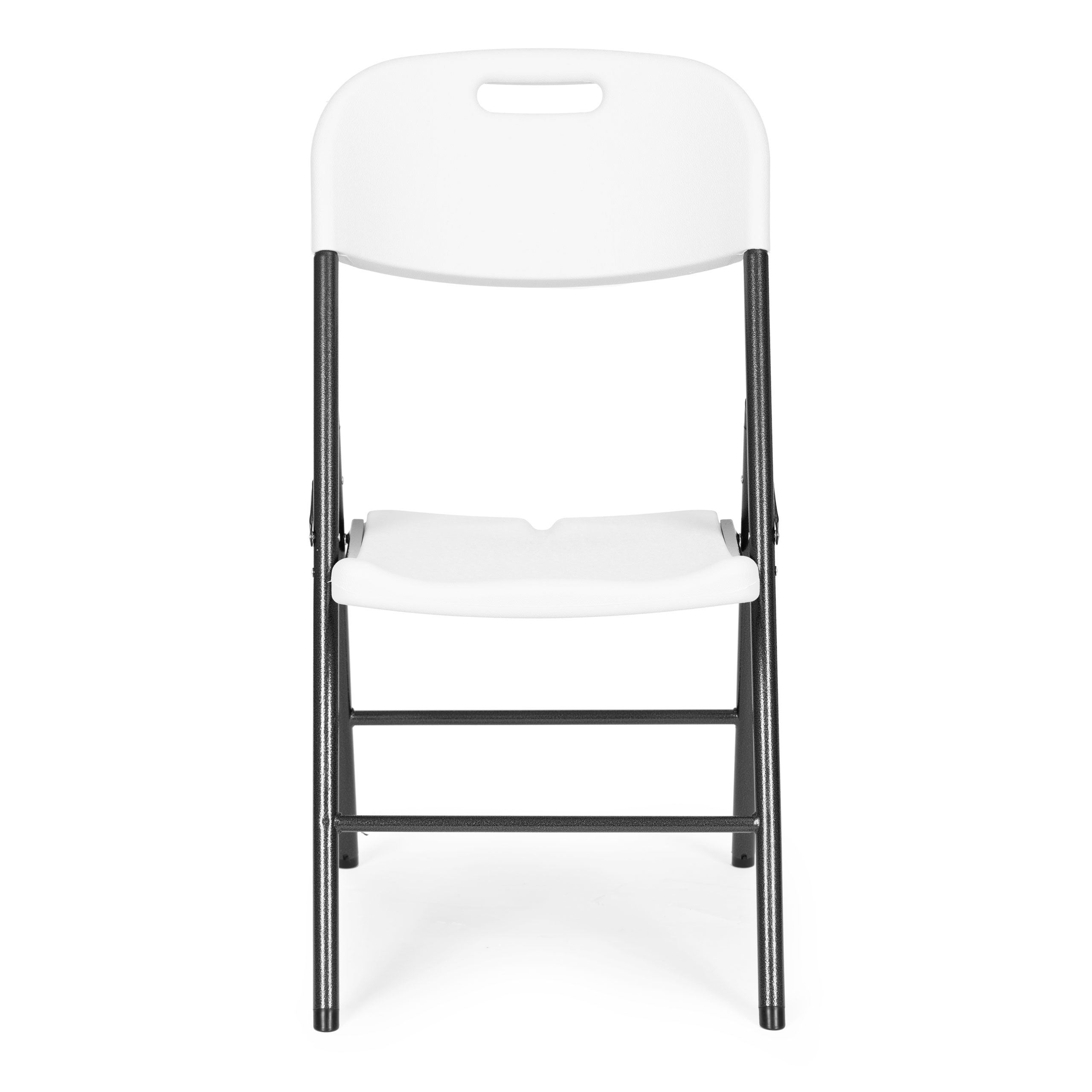 4 sulankstomos kėdės HDPE baltos ModernHome
