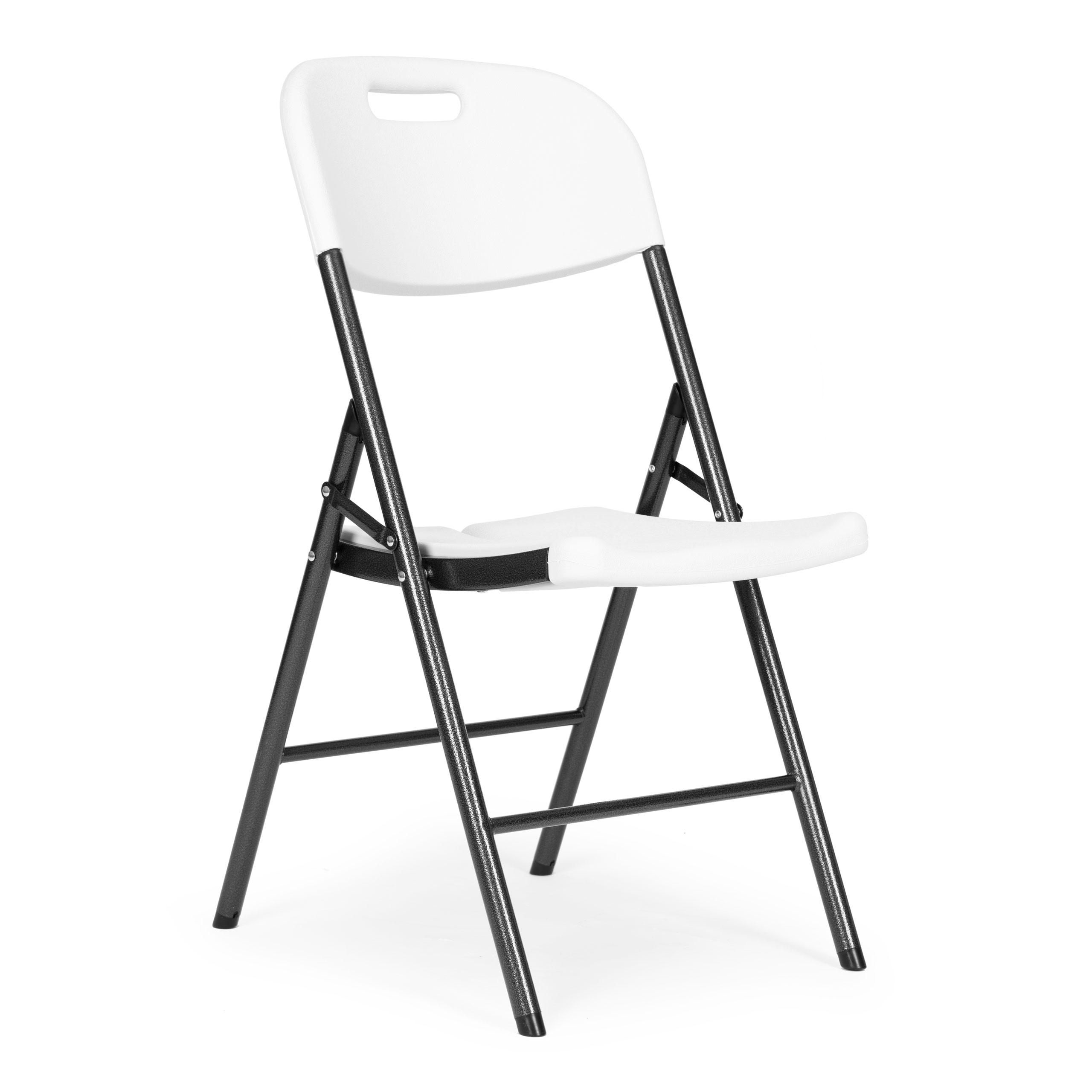 4 sulankstomos kėdės HDPE baltos ModernHome