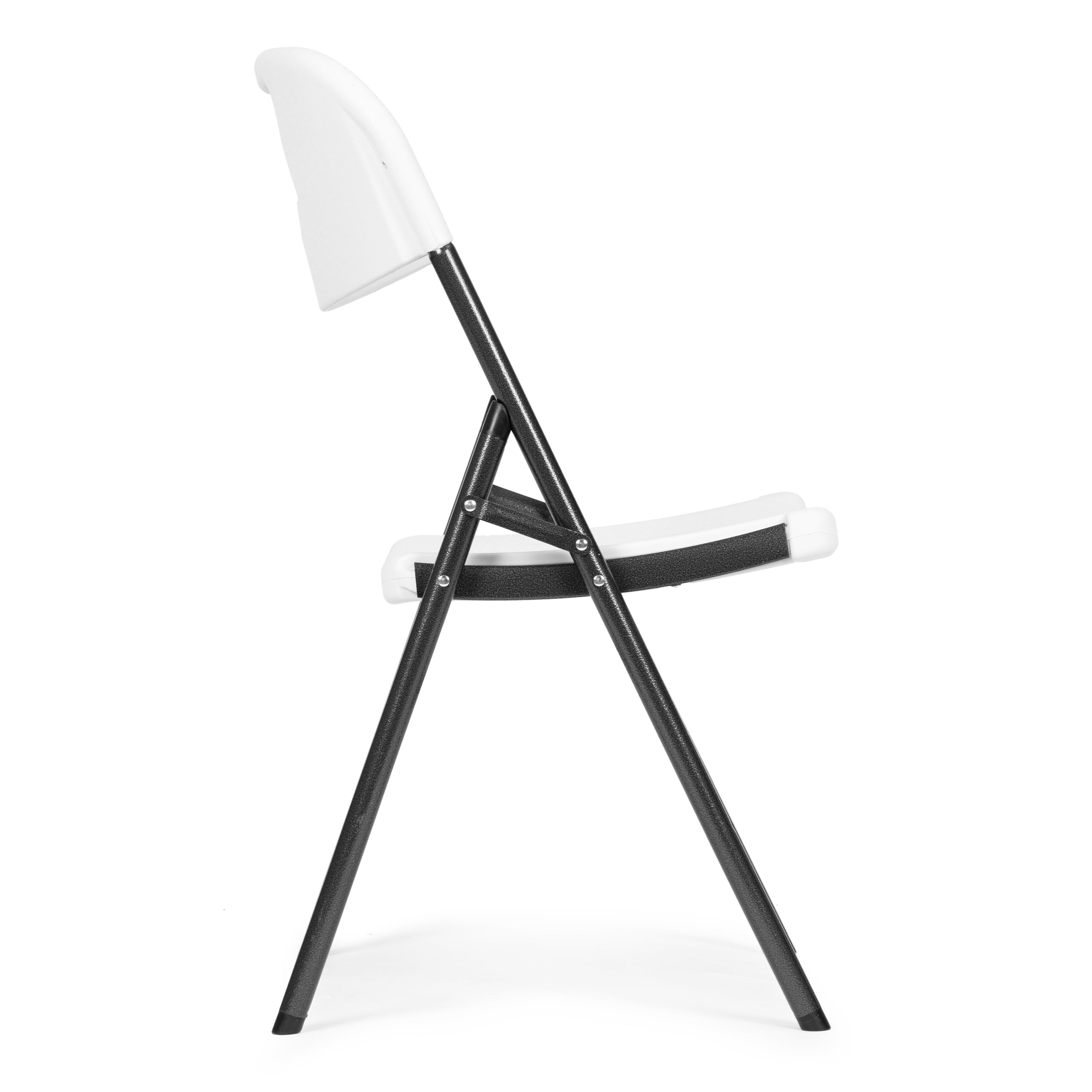4 sulankstomos kėdės HDPE baltos ModernHome