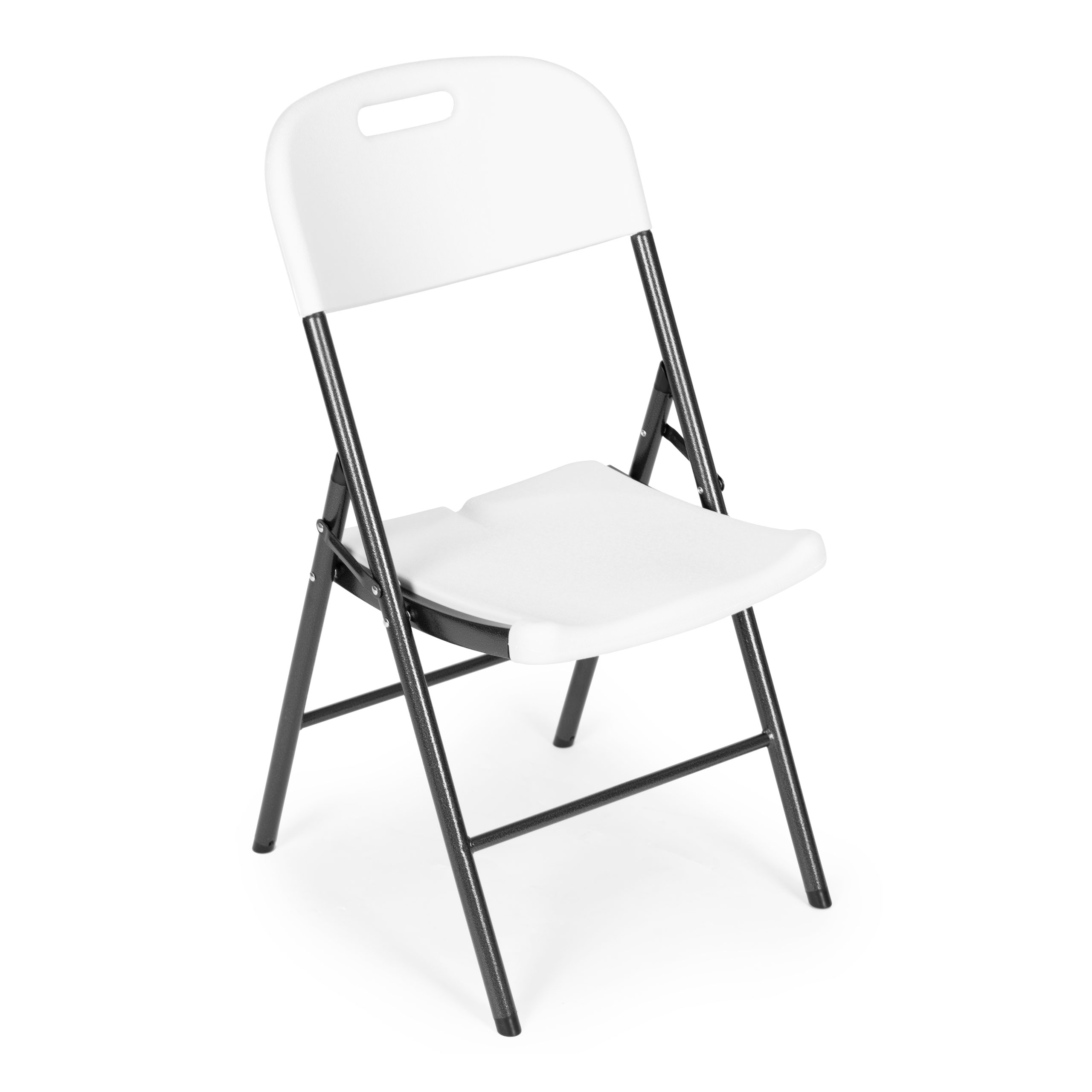 4 sulankstomos kėdės HDPE baltos ModernHome