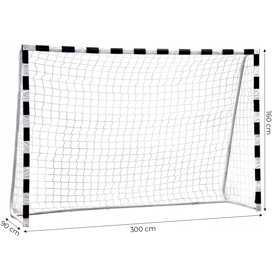 Vaikiškos futbolo vartai 300x160 cm su tinkleliu ecotoys