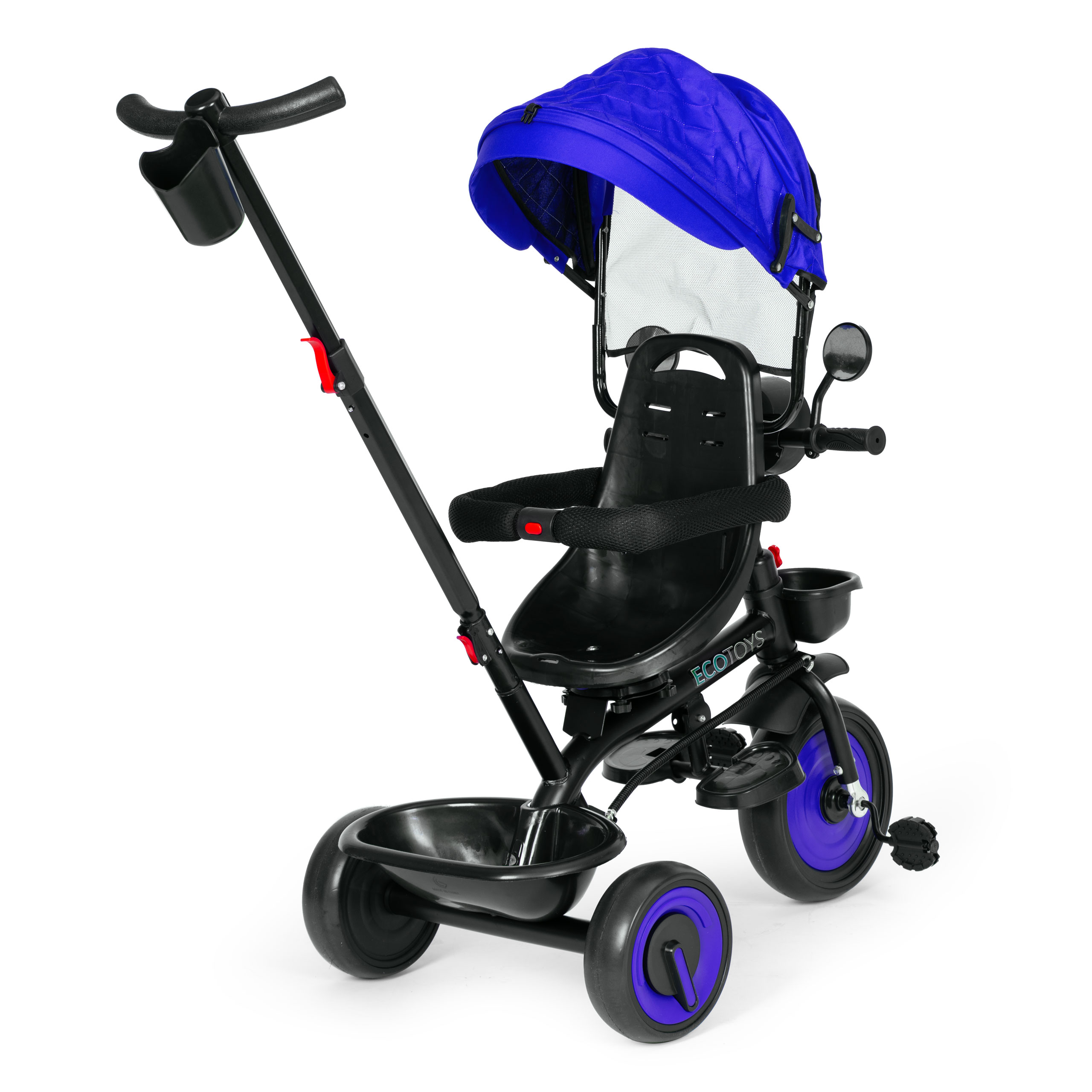3-in-1 triratis dviratis, blue, ECOTOYS
