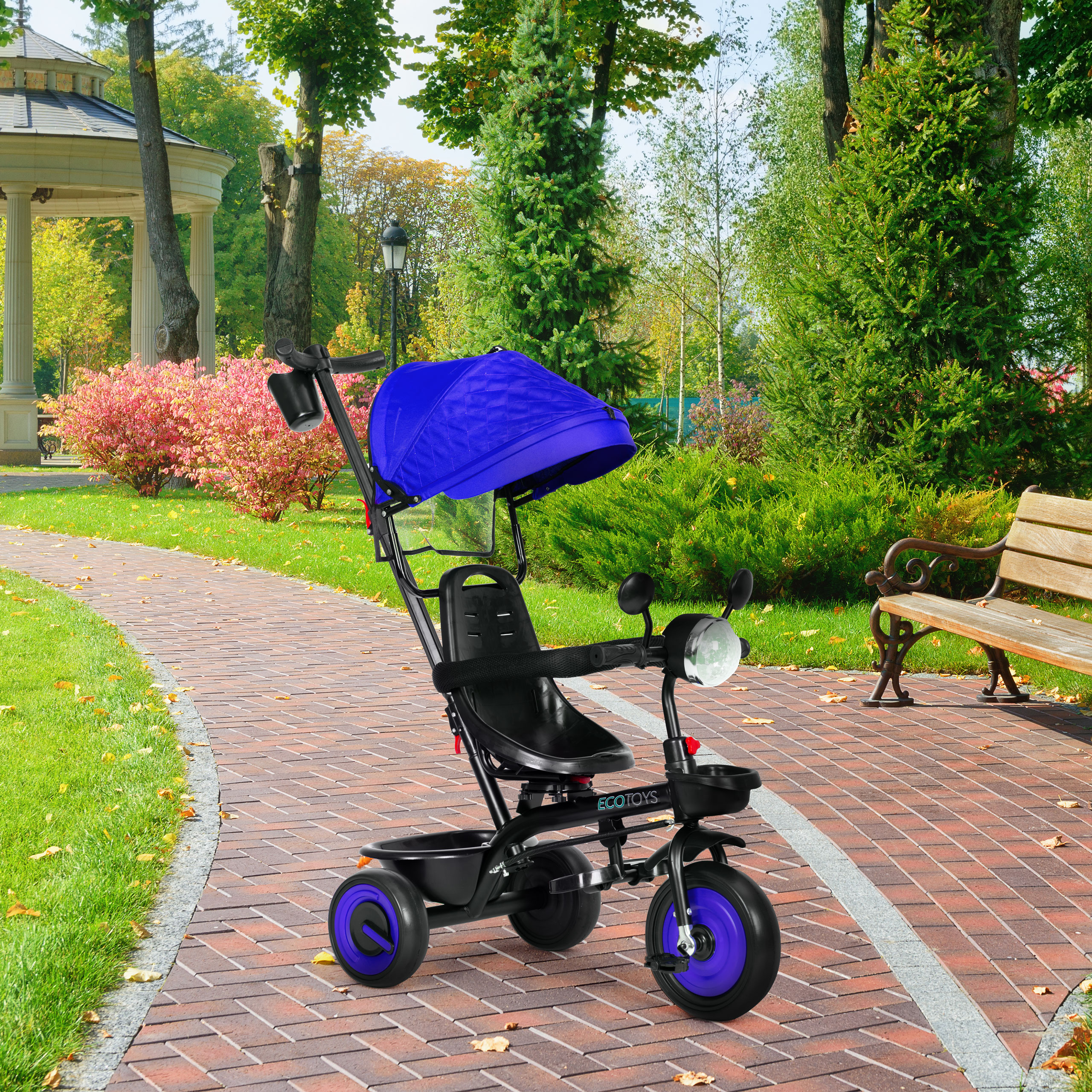 3-in-1 triratis dviratis, blue, ECOTOYS