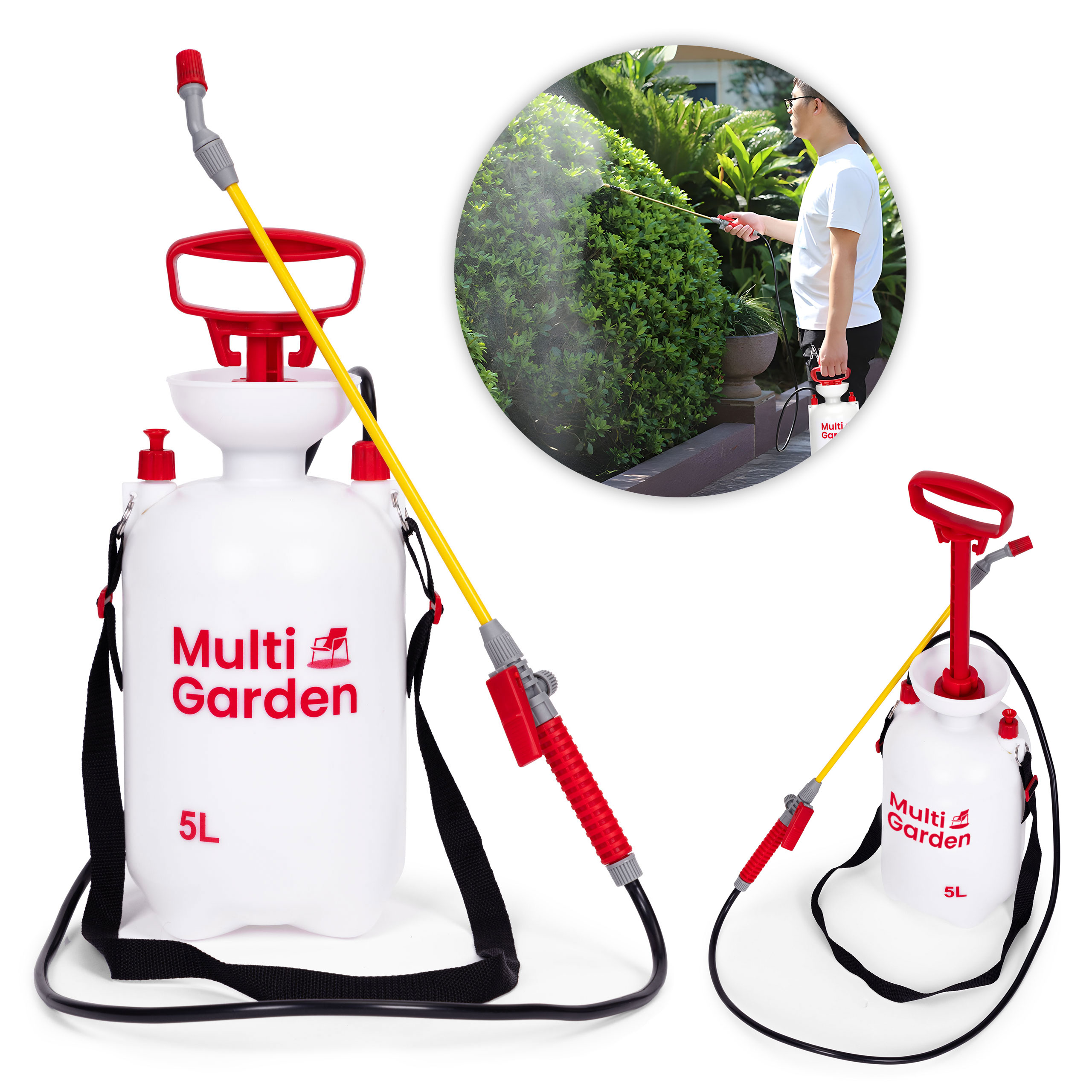 Slėginis sodo purkštuvas 5l multigarden