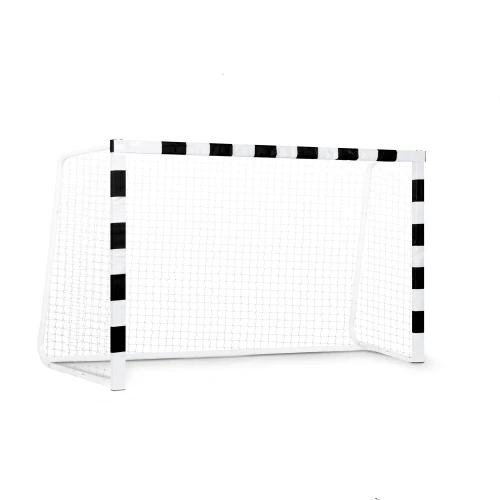 Treniruotės futbolo vartai su tinkleliu 180x120 cm juodai baltas multigarden