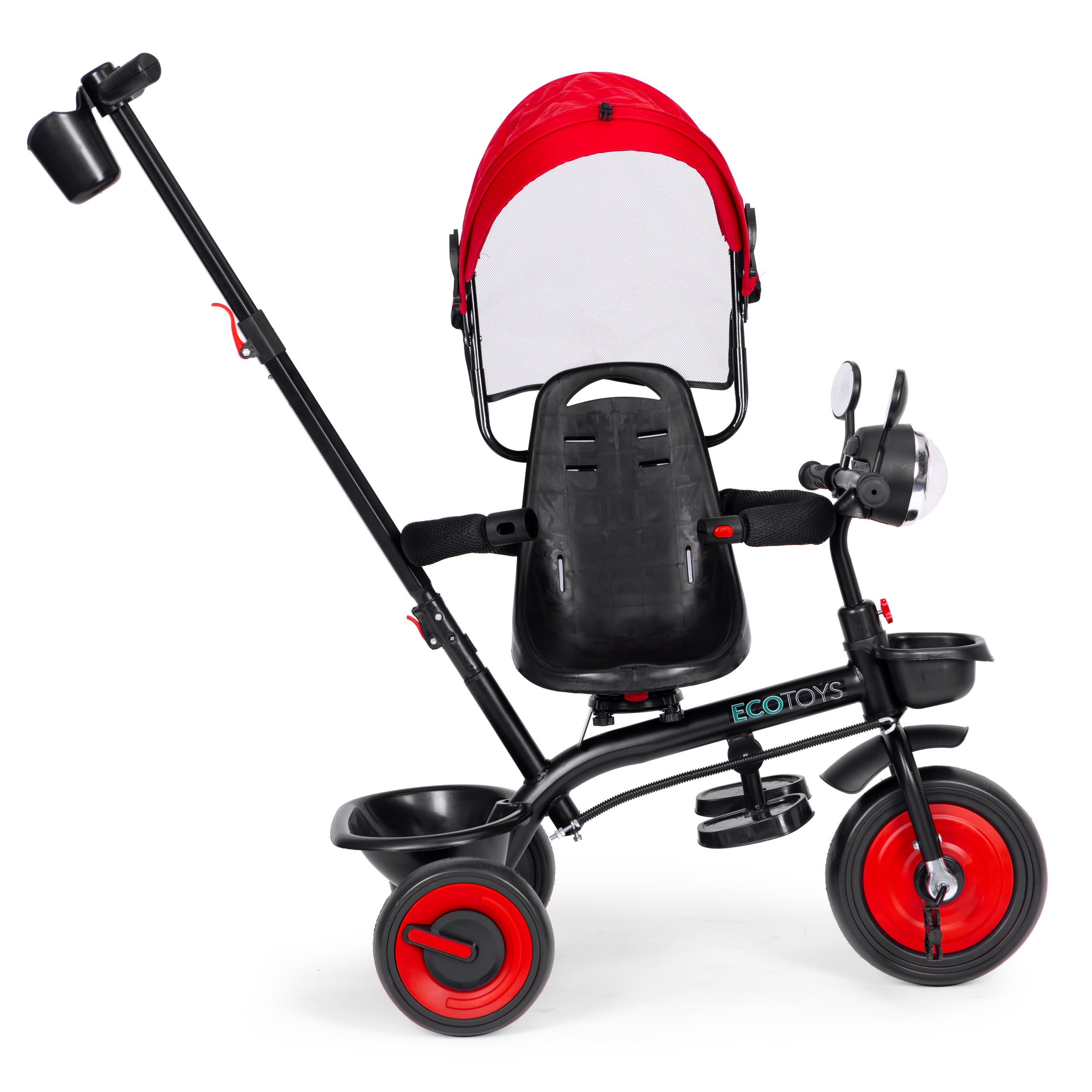 3-in-1 triratis, raudonas, ECOTOYS