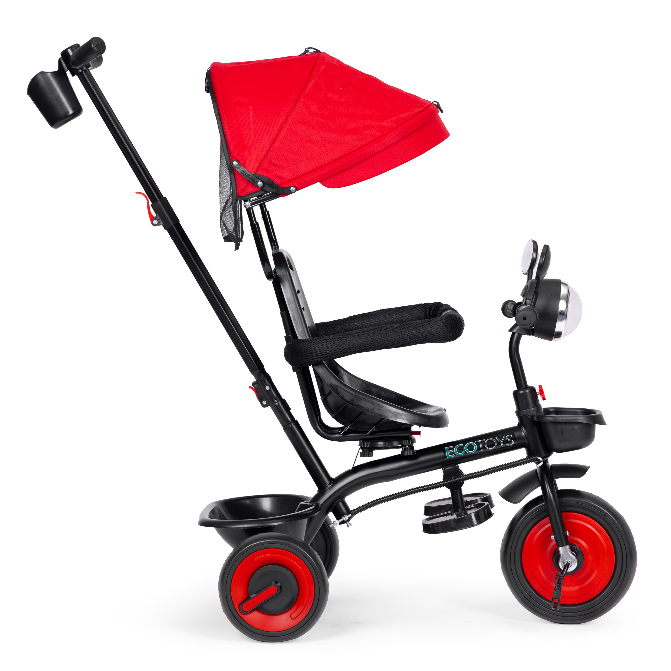 3-in-1 triratis, raudonas, ECOTOYS