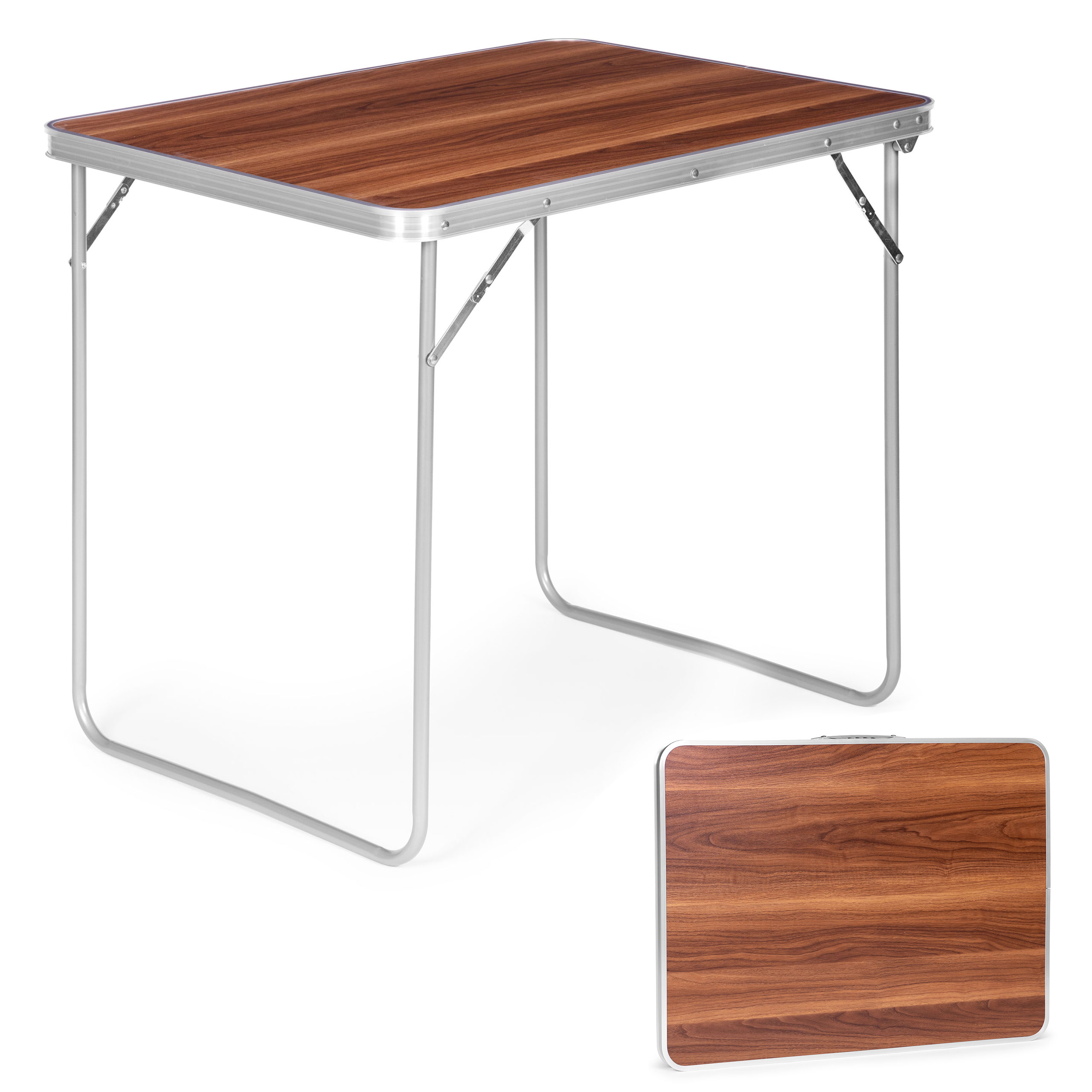 Turistinis stalas modernhome, 80x60x70 cm, rudas