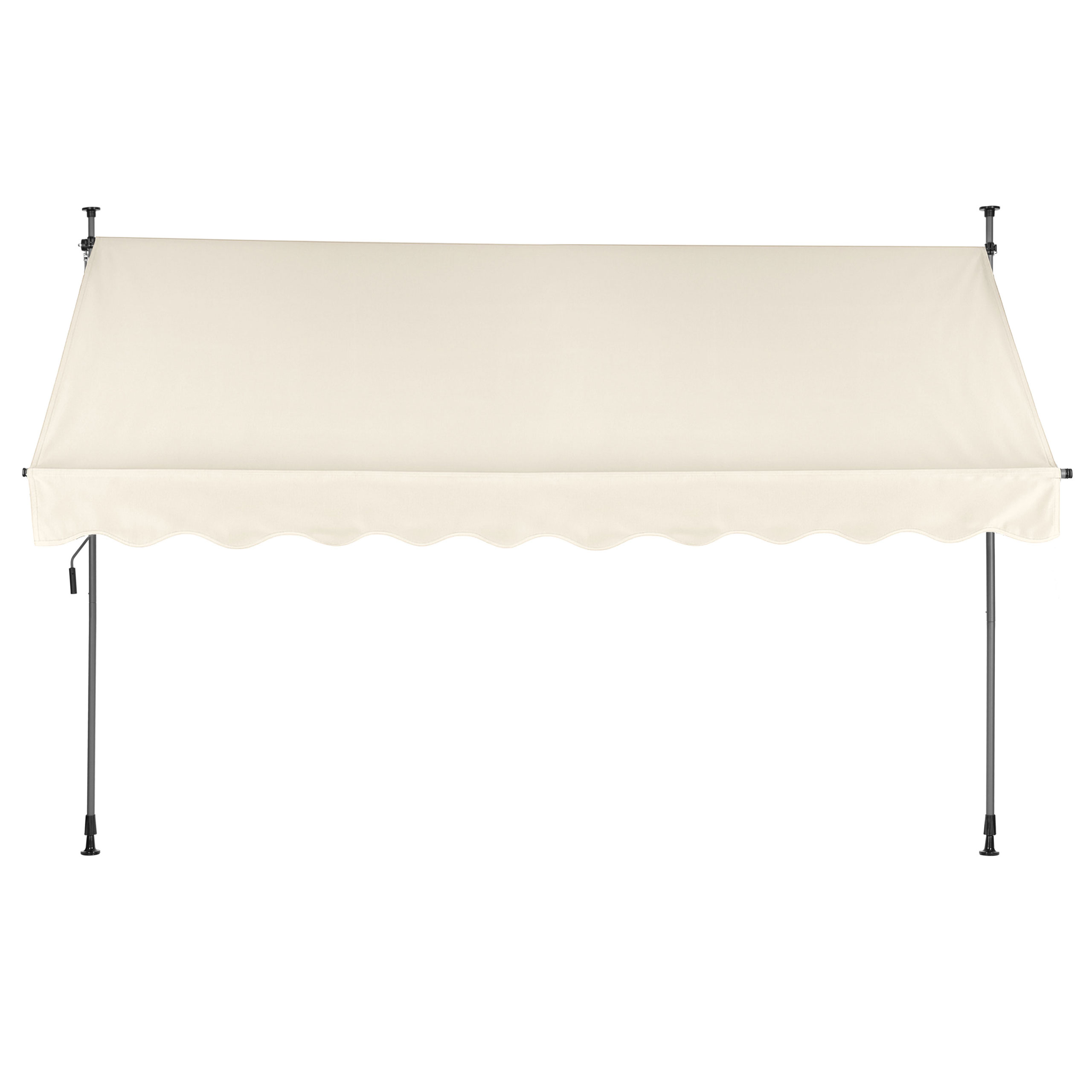 Balkono-Terasa Markizė 300x120 cm, Reguliuojamo Aukščio, Atspari Vandeniui, Su Rankena, Smėlinė, MultiGarden