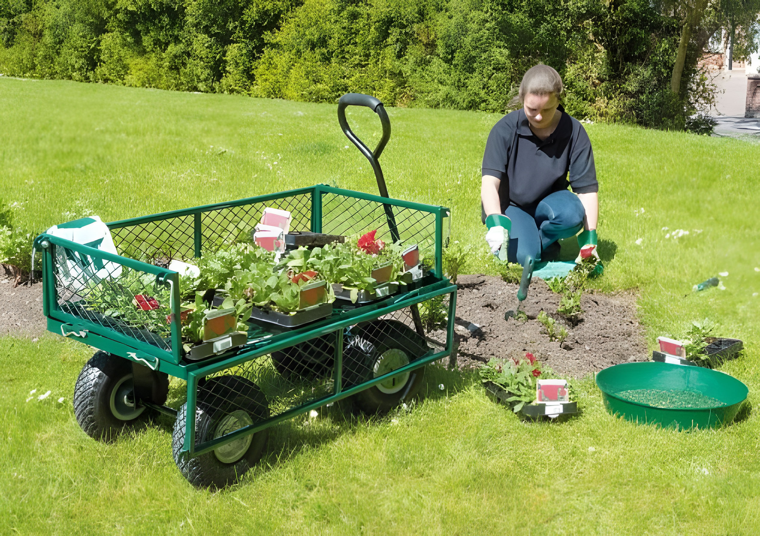 Sodo transportavimo vežimėlis, 200 kg, MultiGarden