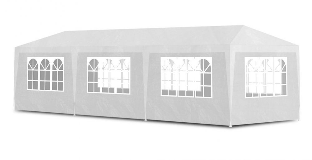 Balta sodo paviljono palapinė 3x9 m