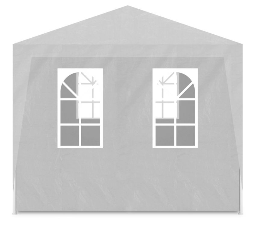 Balta sodo paviljono palapinė 3x9 m