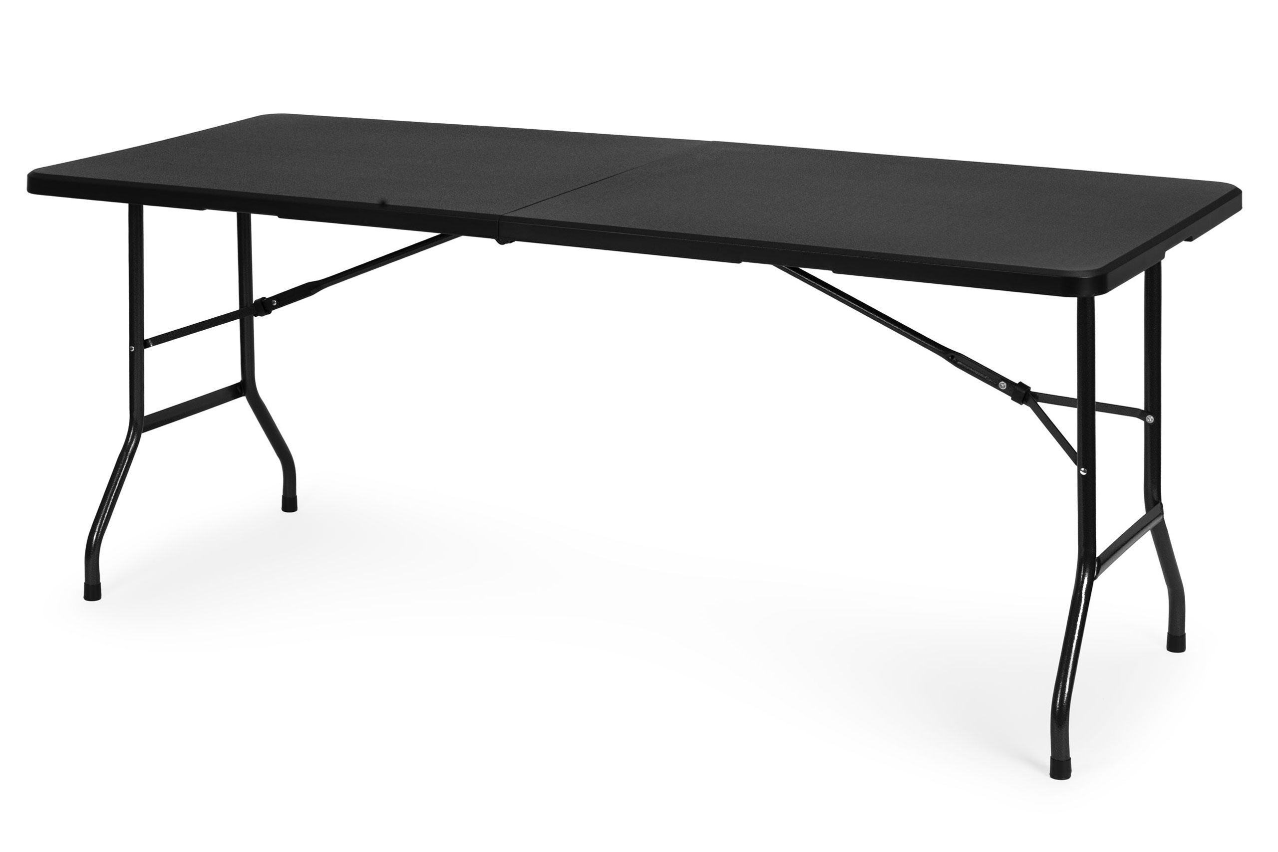 Sulankstomas stalas 180x74cm, juodas, modernhome