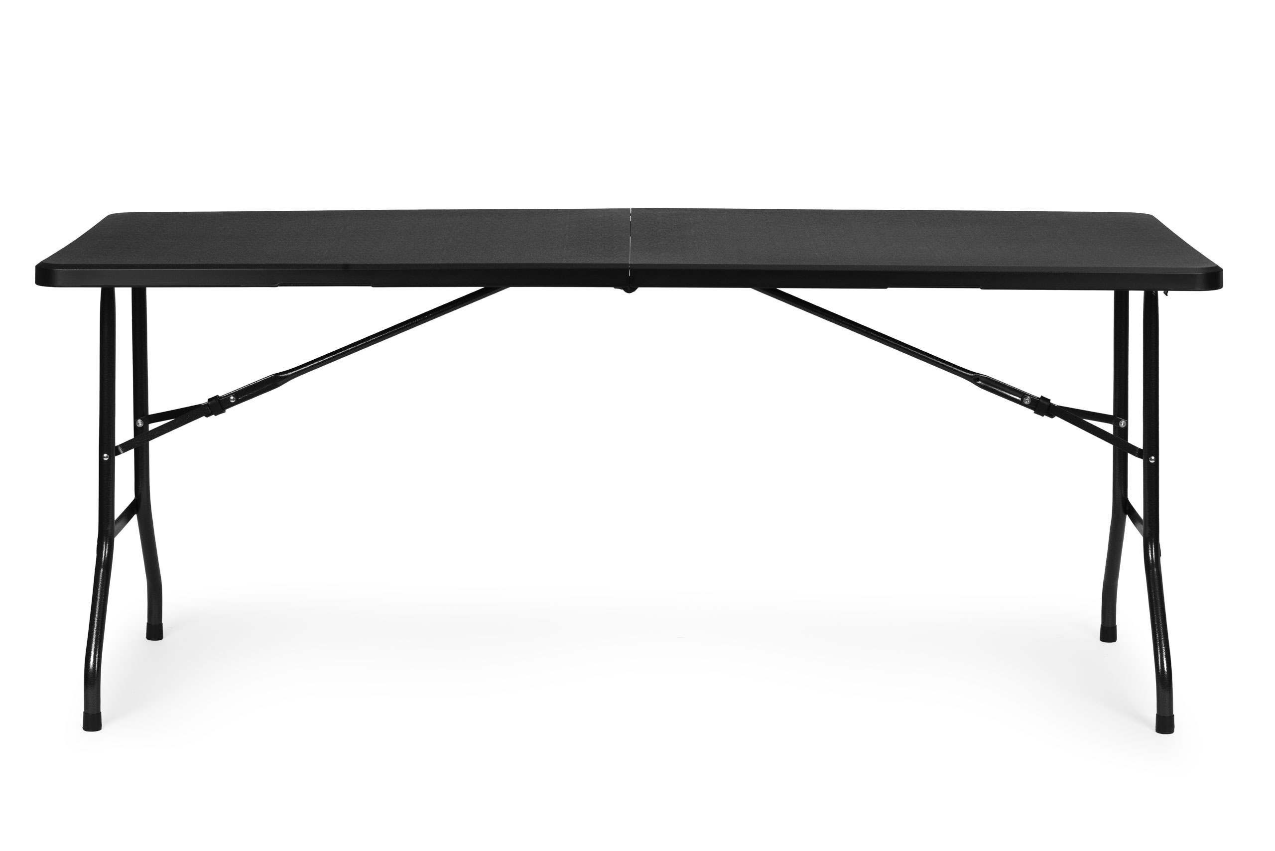Sulankstomas stalas 180x74cm, juodas, modernhome