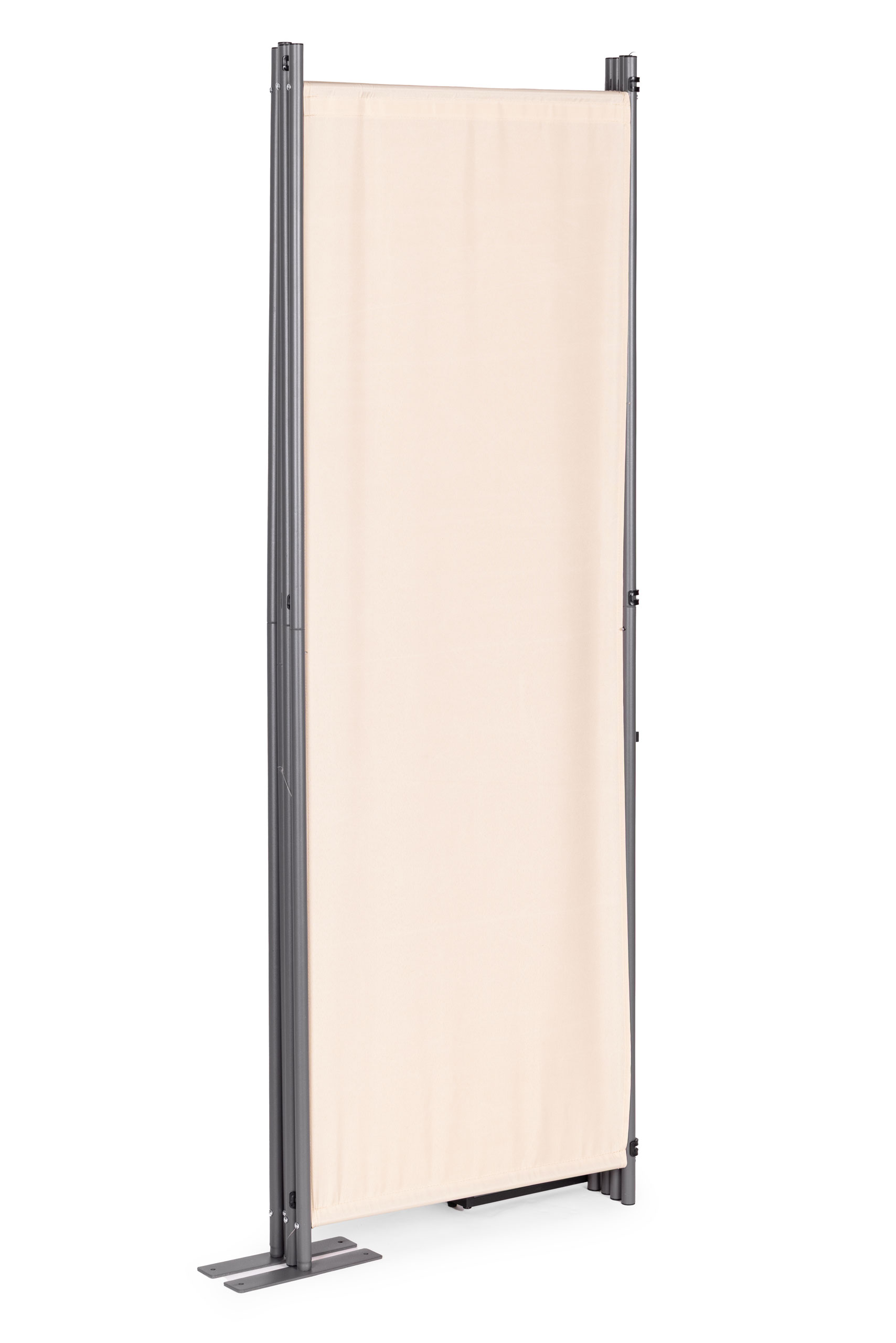Sulankstoma 4 dalių sodo pertvara 167x216 cm, smėlio spalvos
