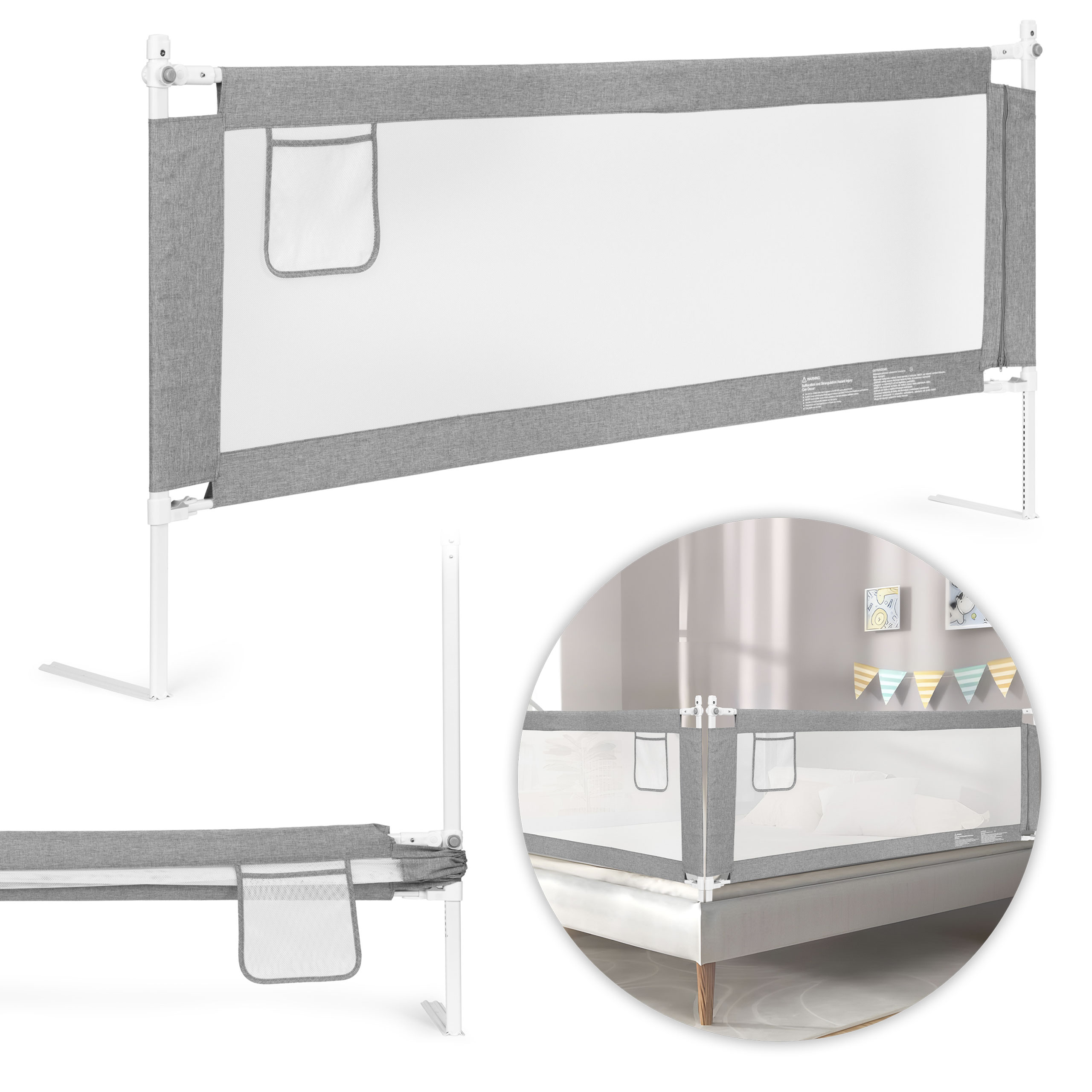 Lovos apsauginė sienelė, 200 cm, ECOTOYS