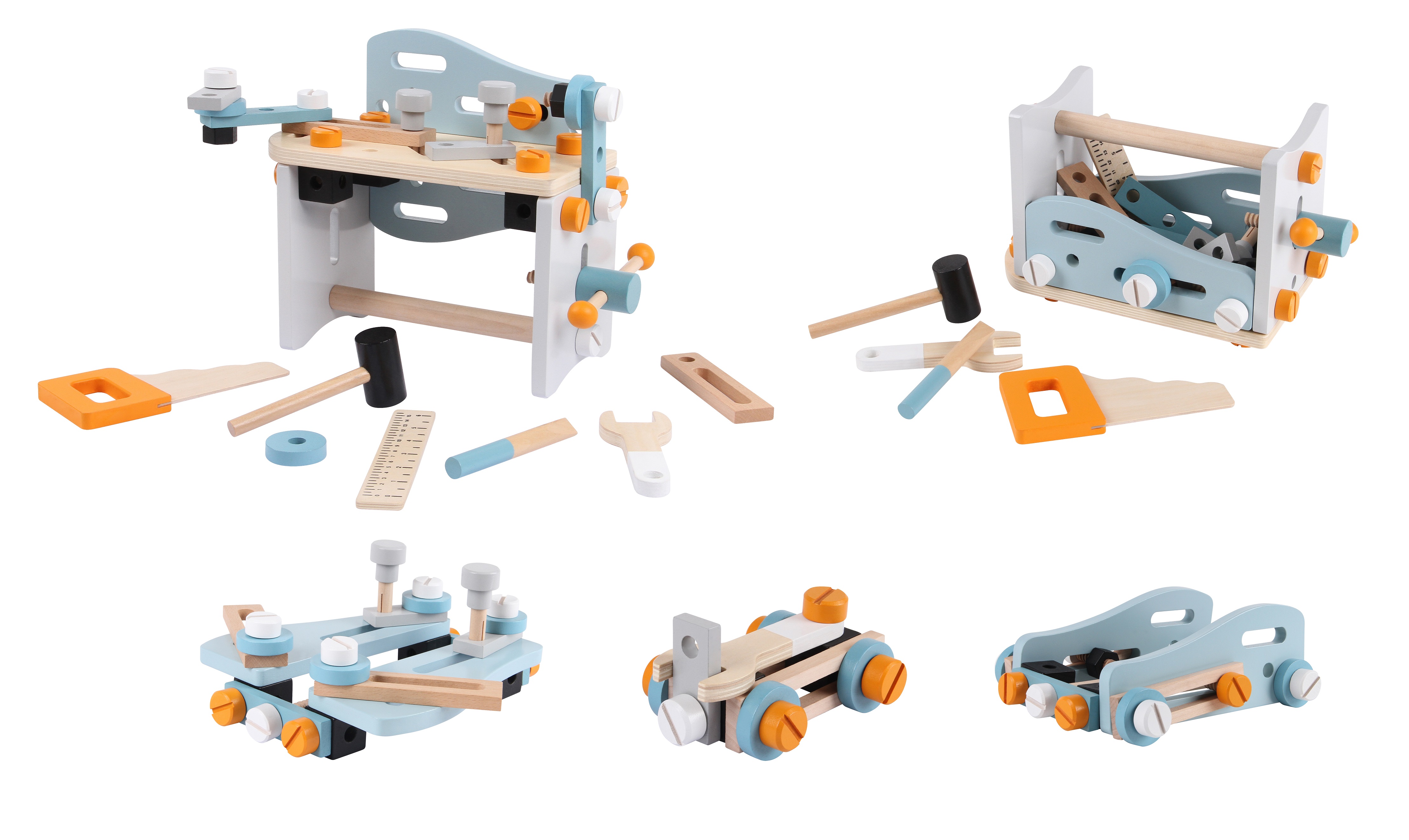 Statybos komplektas 52el. „Ecotoys“
