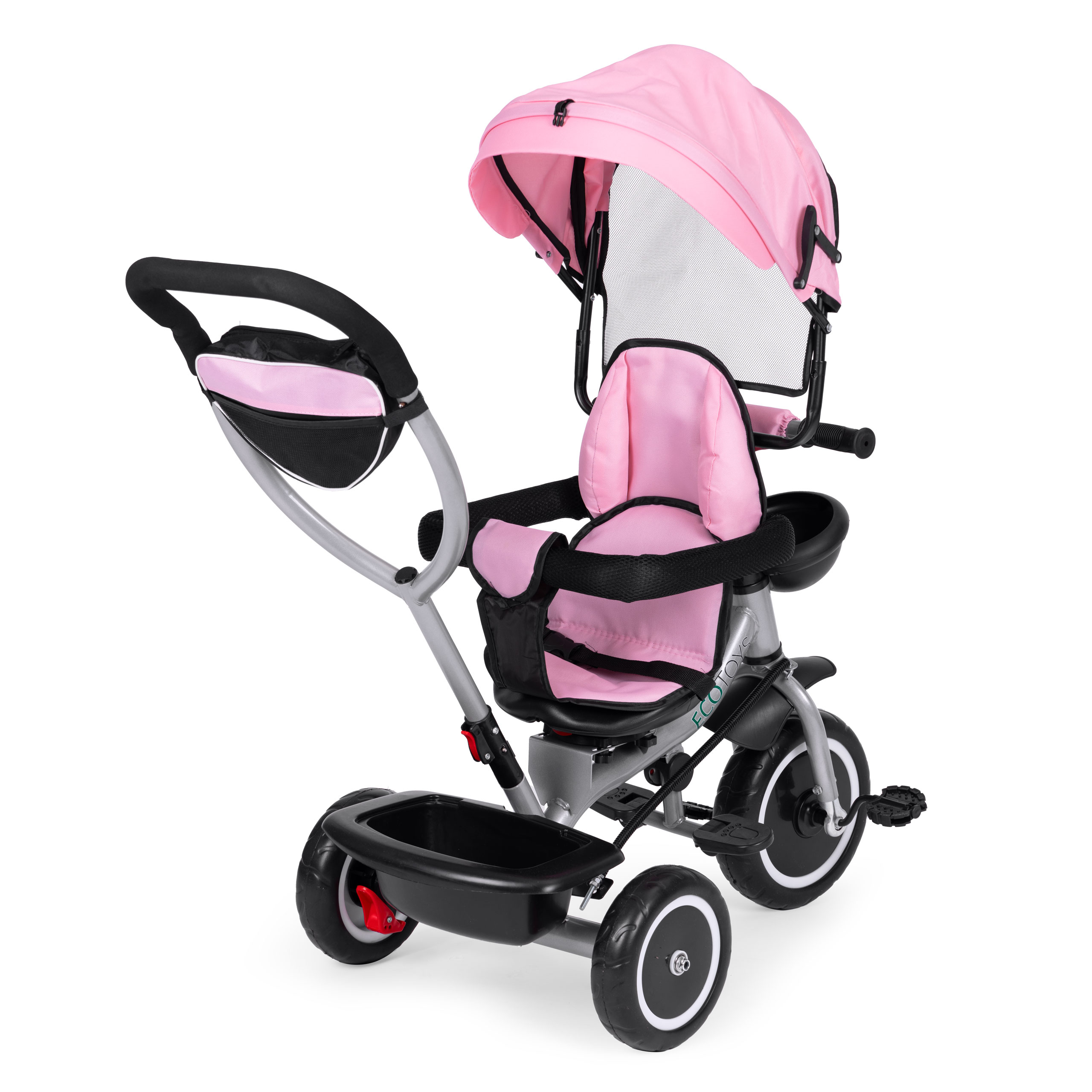 2-in-1 triratukas, rožinis, ecotoys
