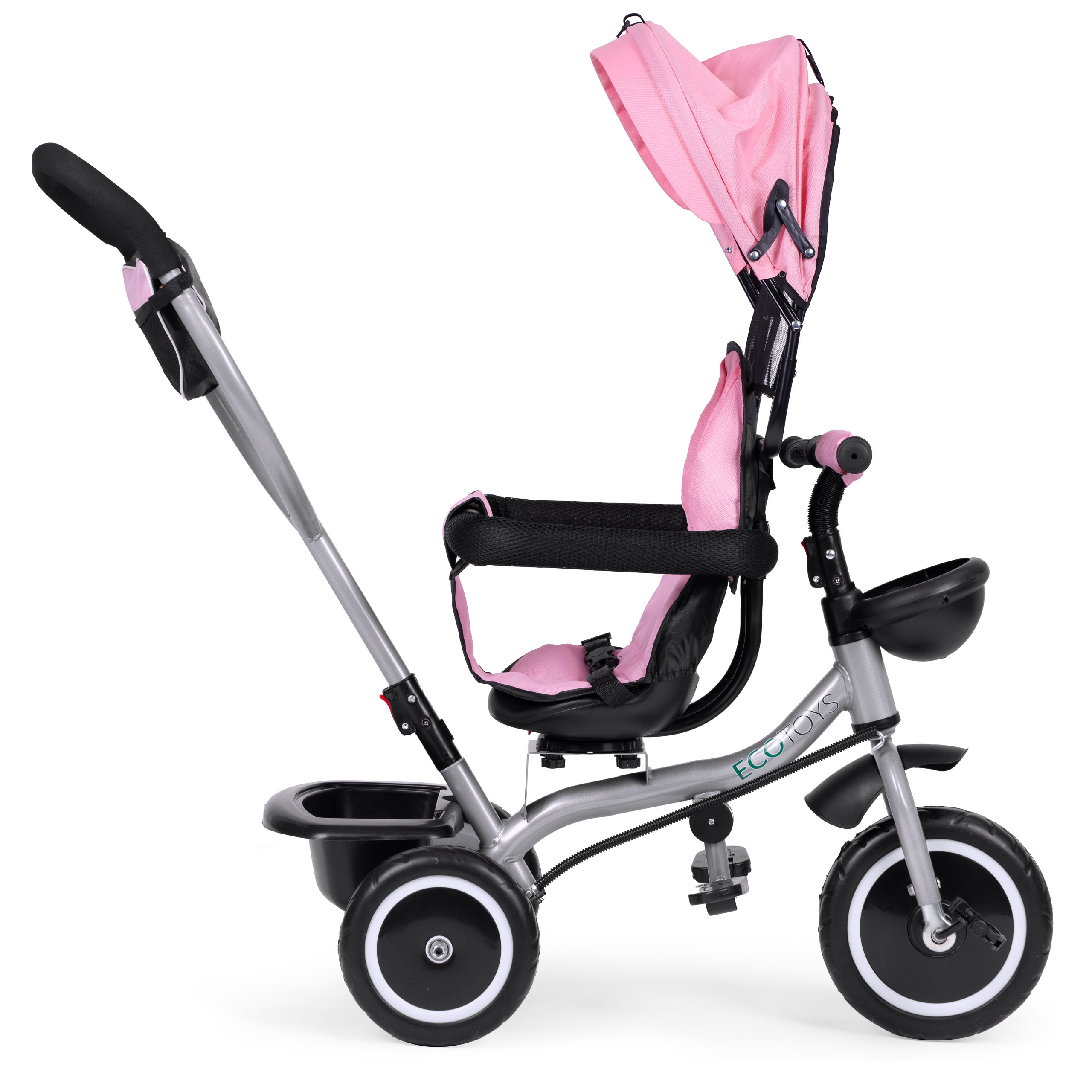 2-in-1 triratukas, rožinis, ecotoys