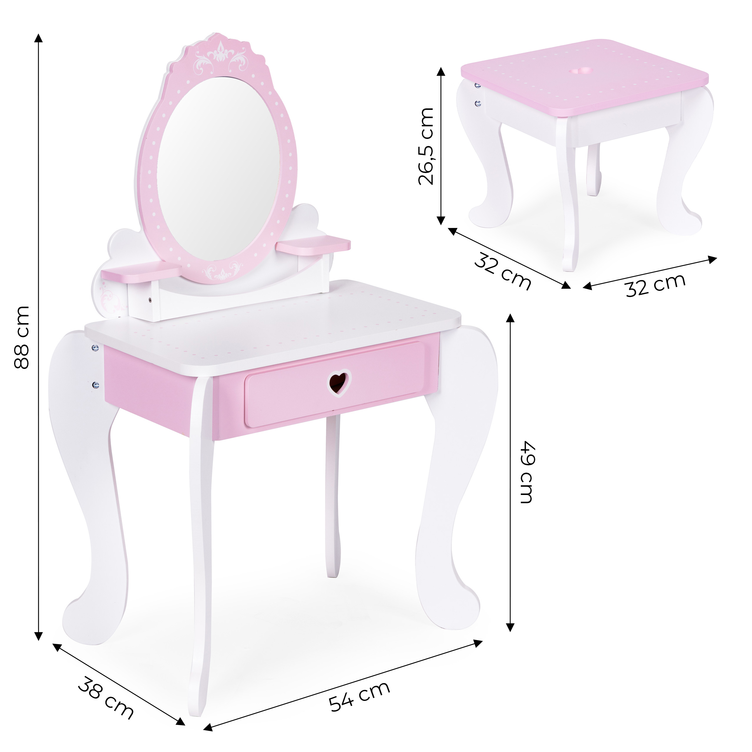 Vaikiškas makiažo staliukas- ECOTOYS
