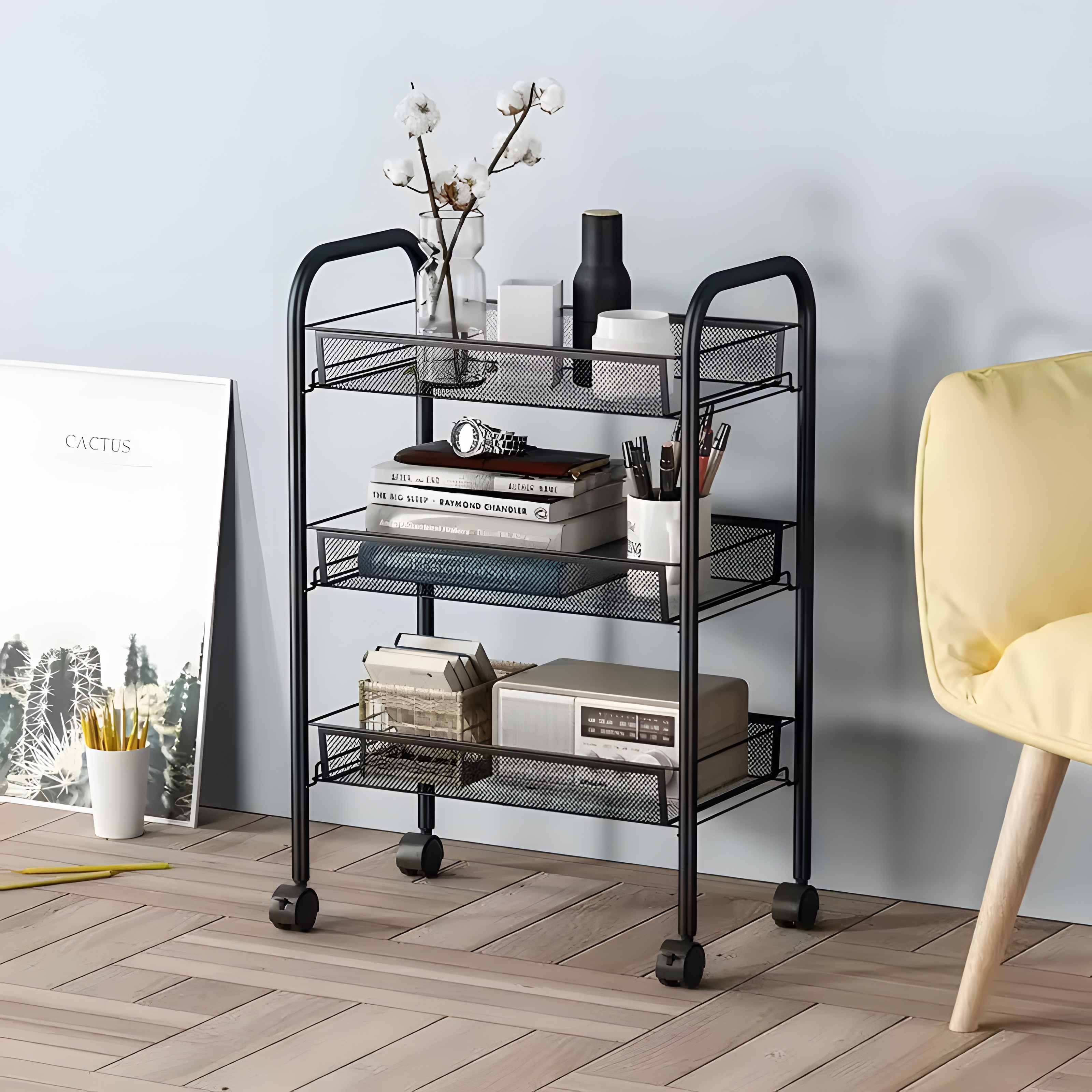 Mobilus metalinis stovas, 64x25x44 cm
