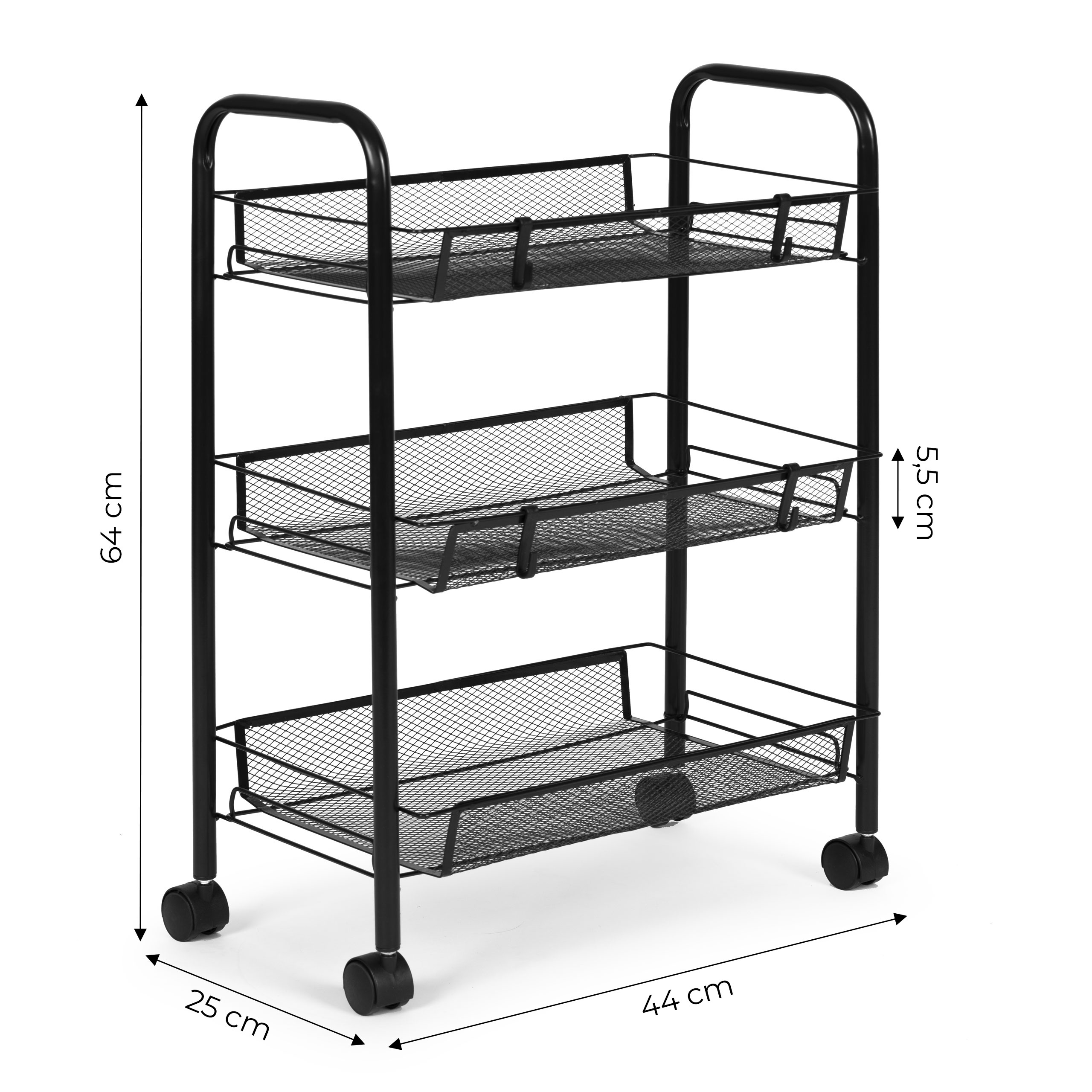 Mobilus metalinis stovas, 64x25x44 cm