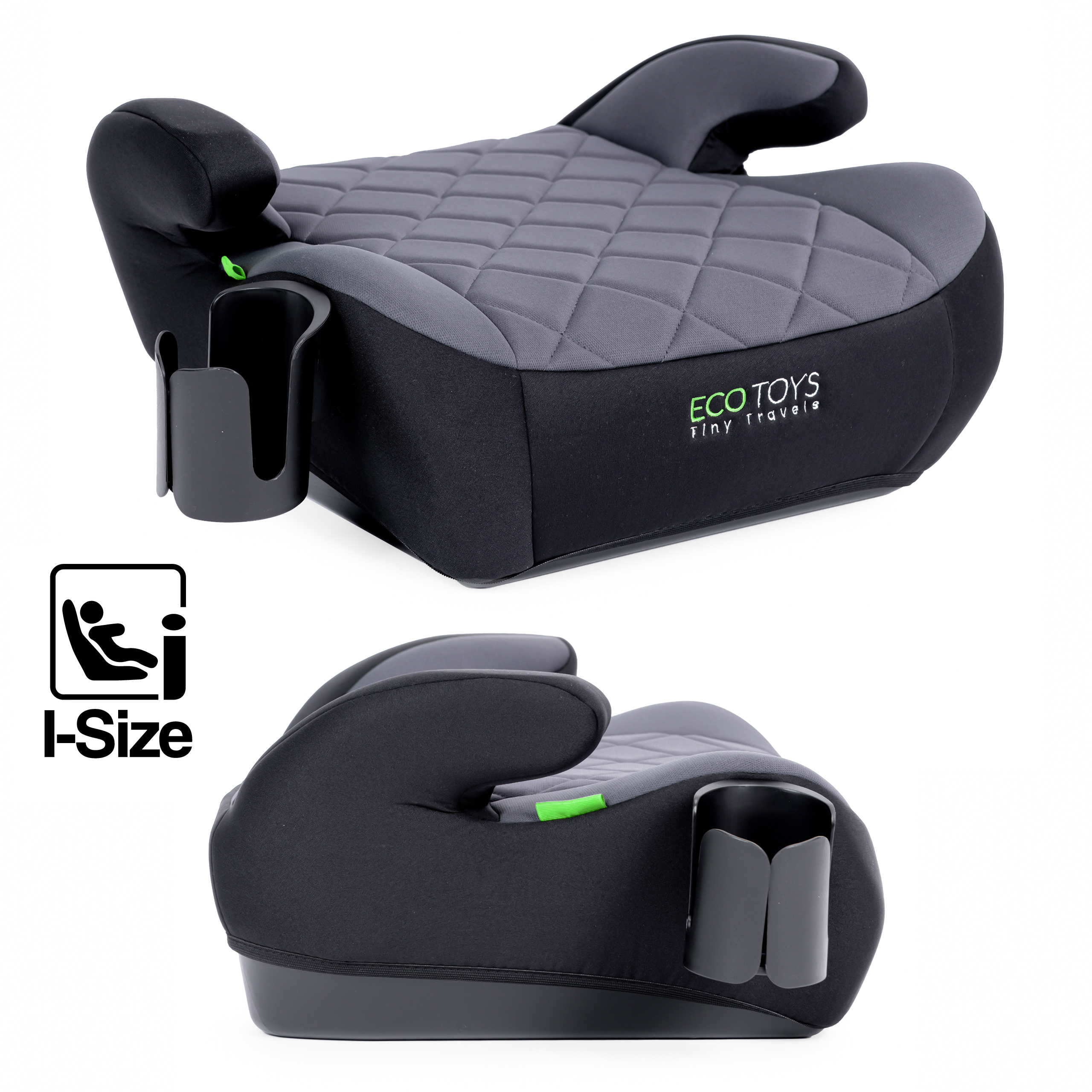 Automobilinė sėdynės paaukštinimo pagalvėlė ECOTOYS su puodelio laikikliu, skirta vaikams nuo 125 iki 150 cm ūgio